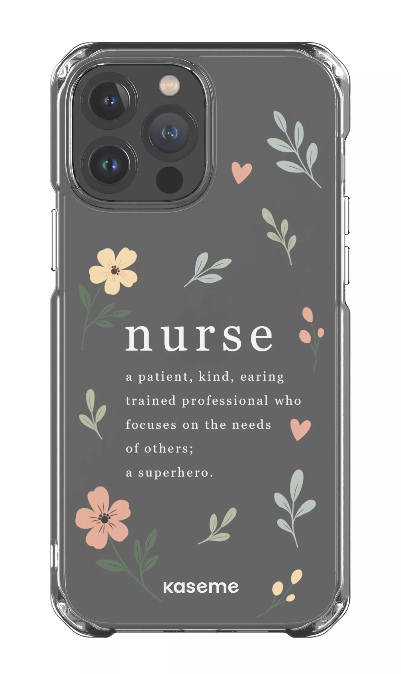 iPhone 13 Pro Max Clear Case With Heart Clear Case -