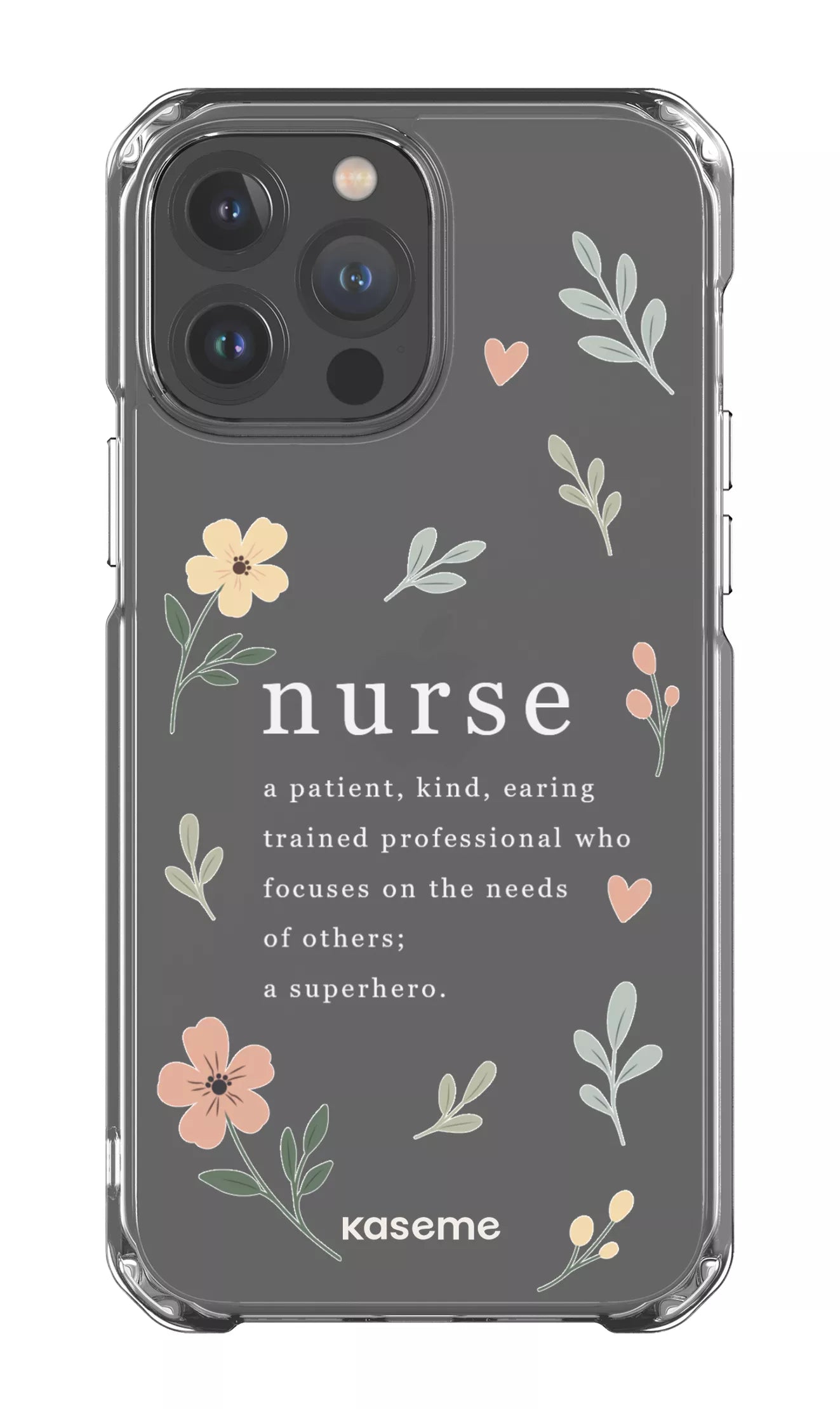 iPhone 13 Pro Max Clear Case With Heart Clear Case -