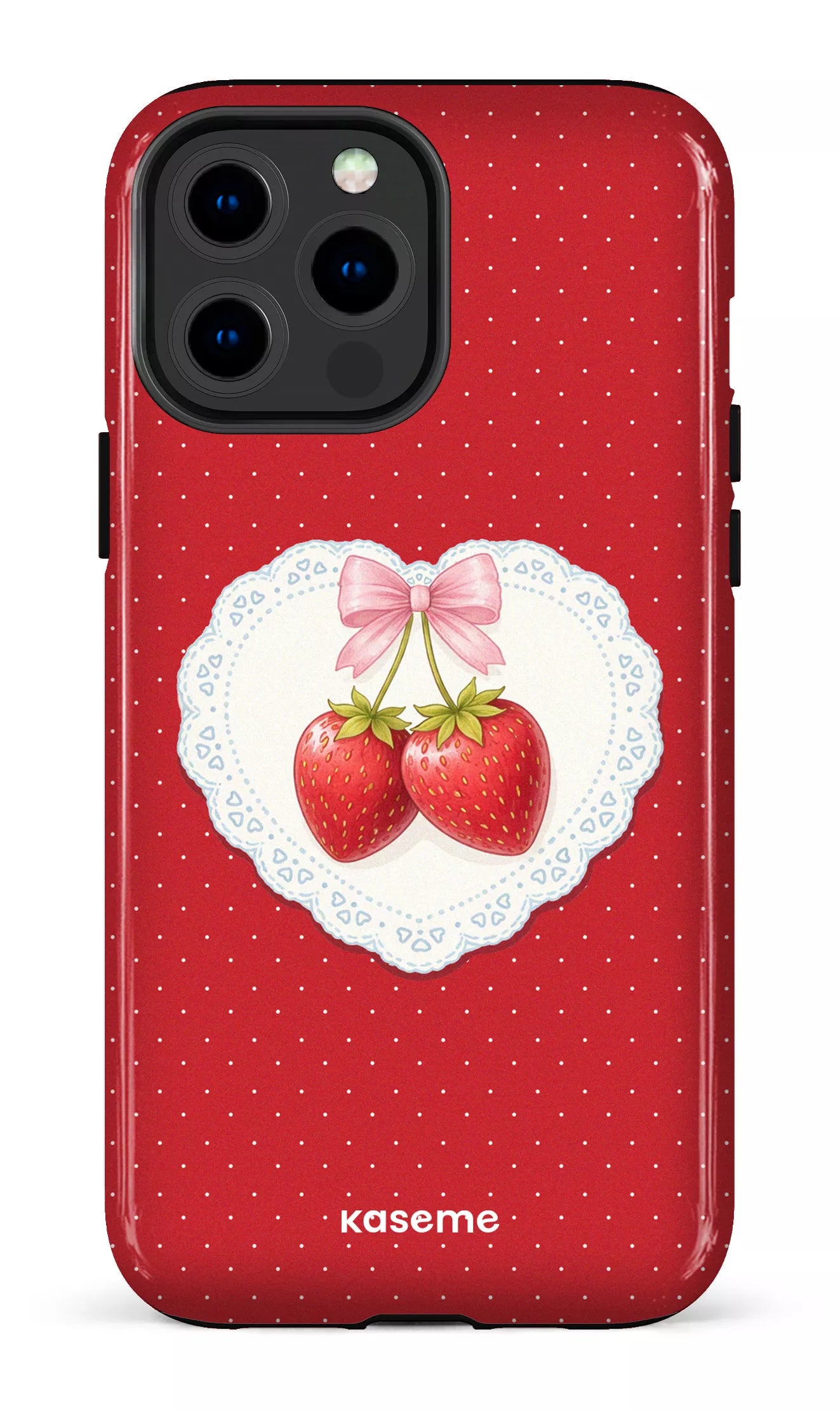 iPhone 13 Pro Max Tough Fresa Lace Red -