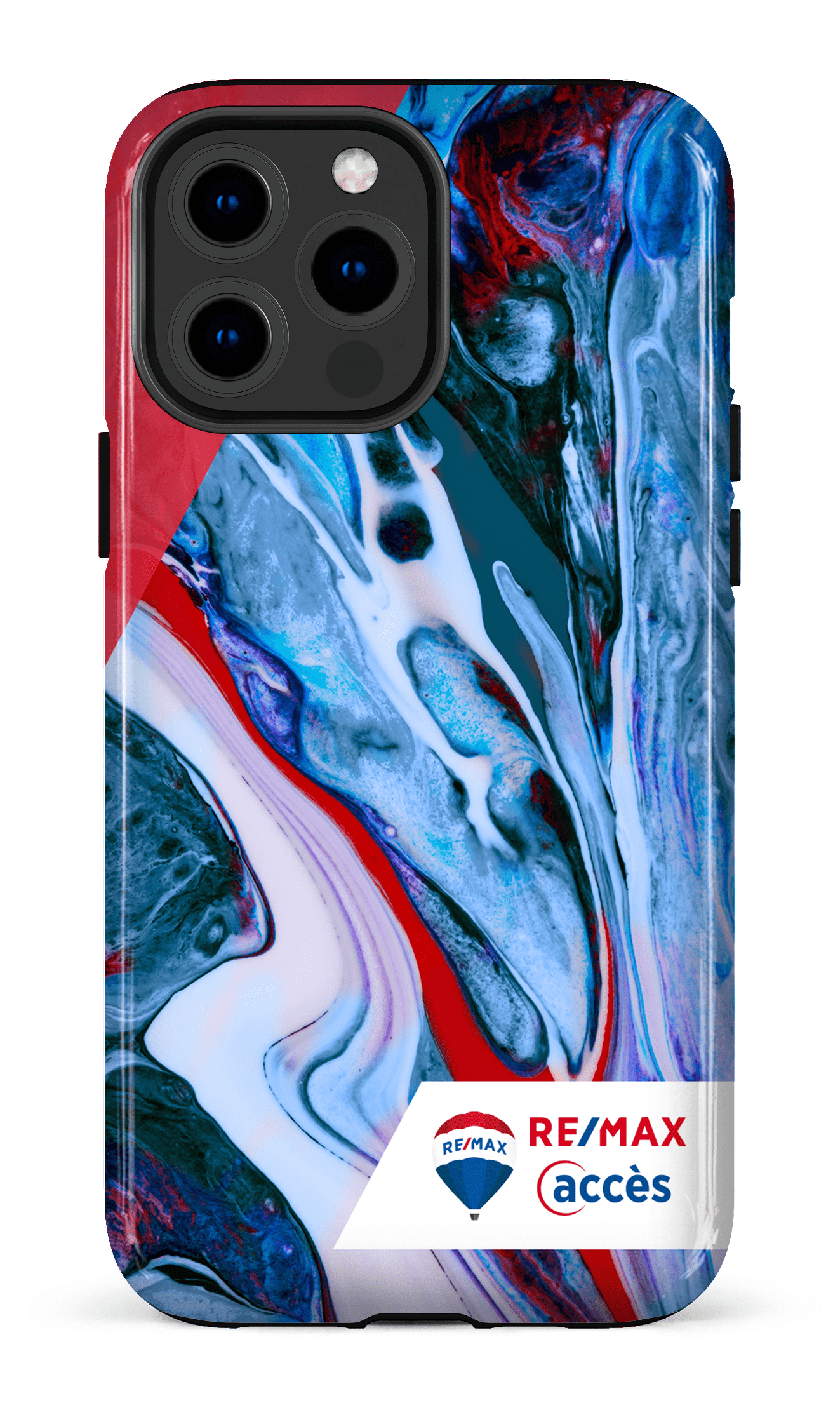 iPhone 13 Pro Max Tough Peinture marbrée claire -