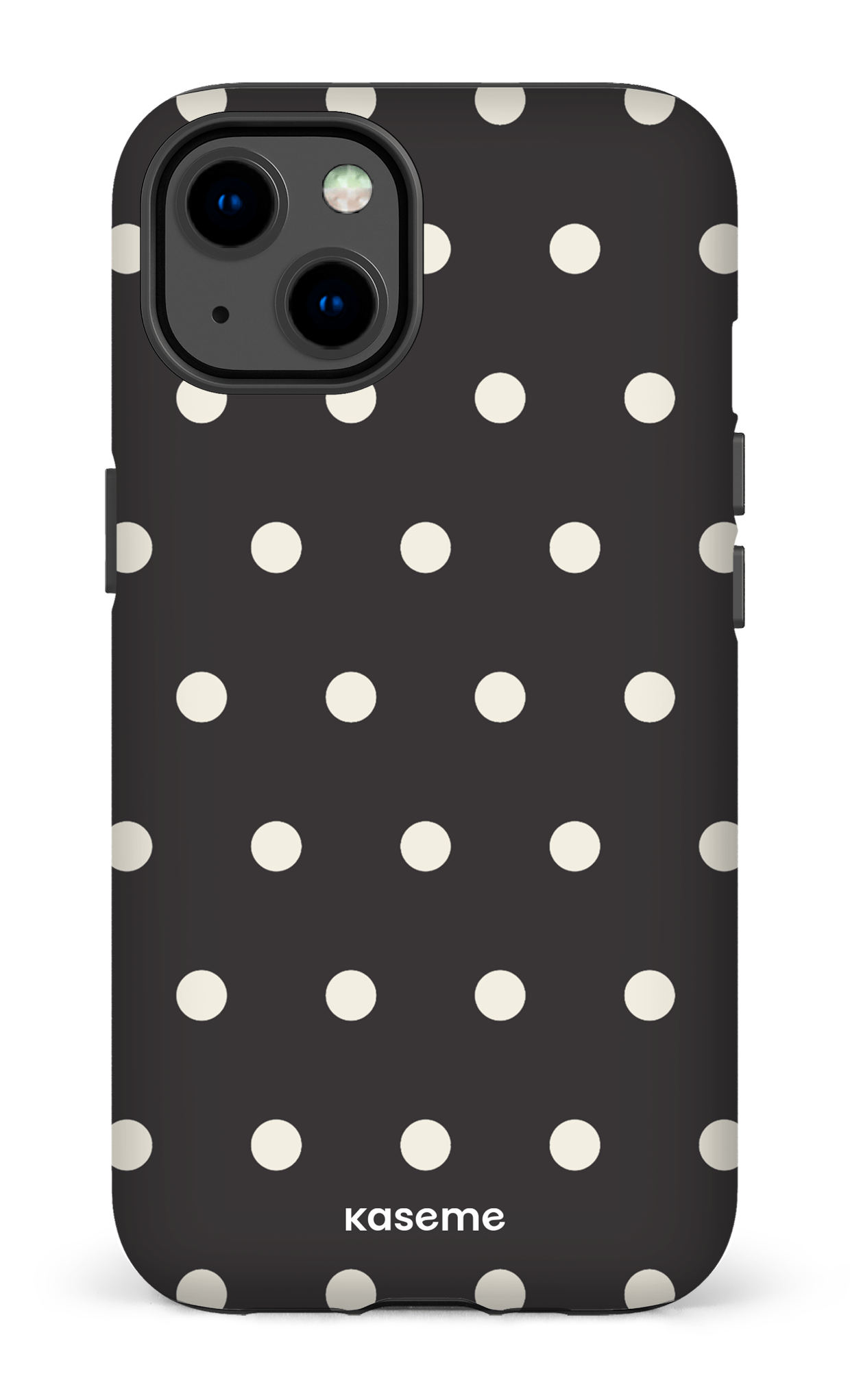 iPhone 13 Tough Matte Polka Black -
