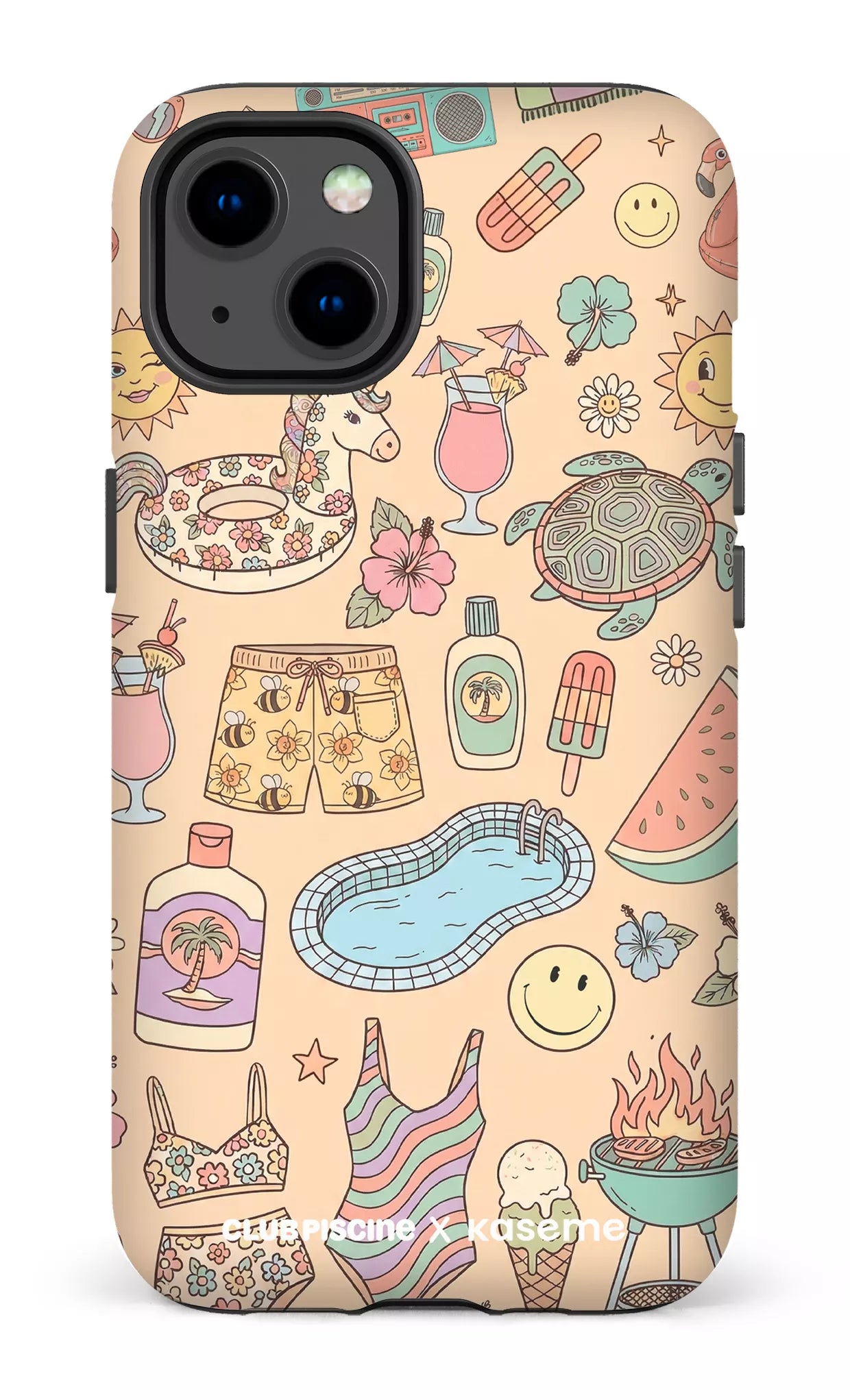 iPhone 13 Tough Matte Summer Icon by Club Piscine -
