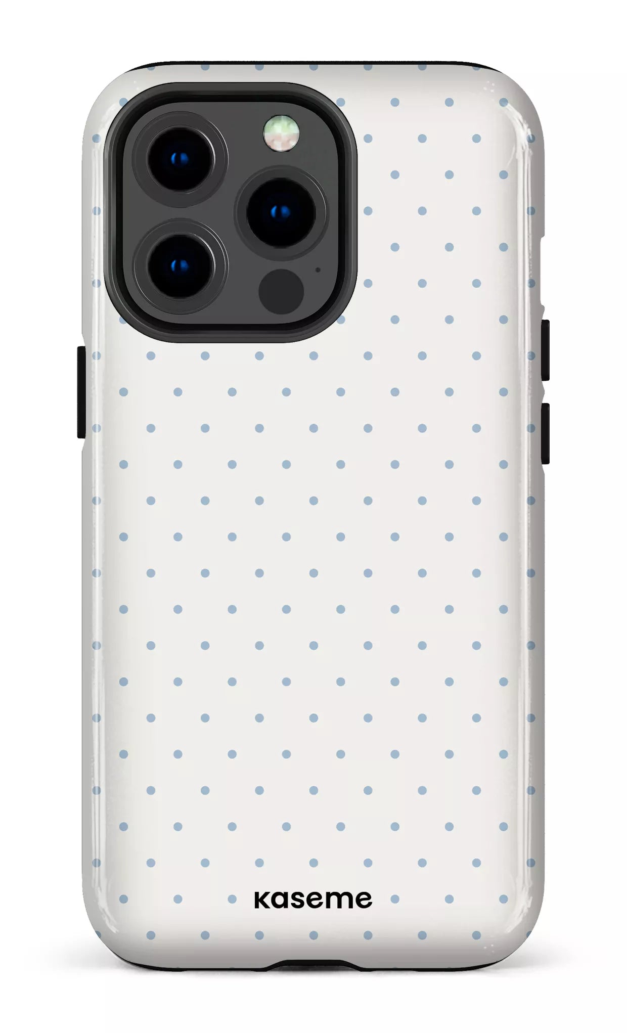 iPhone 13 pro Tough Ditsy White & Blue -