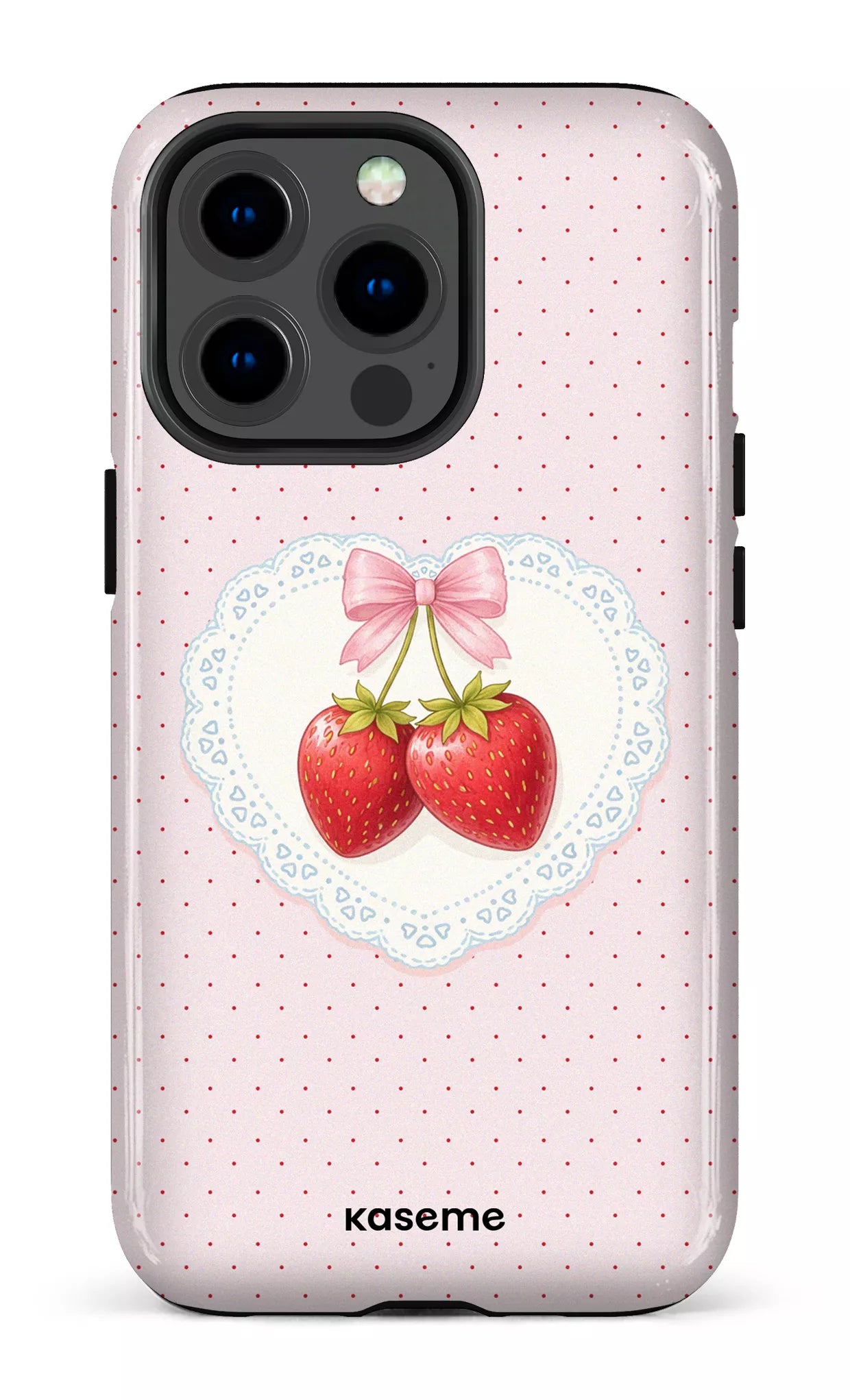 iPhone 13 pro Tough Fresa Lace Pink -