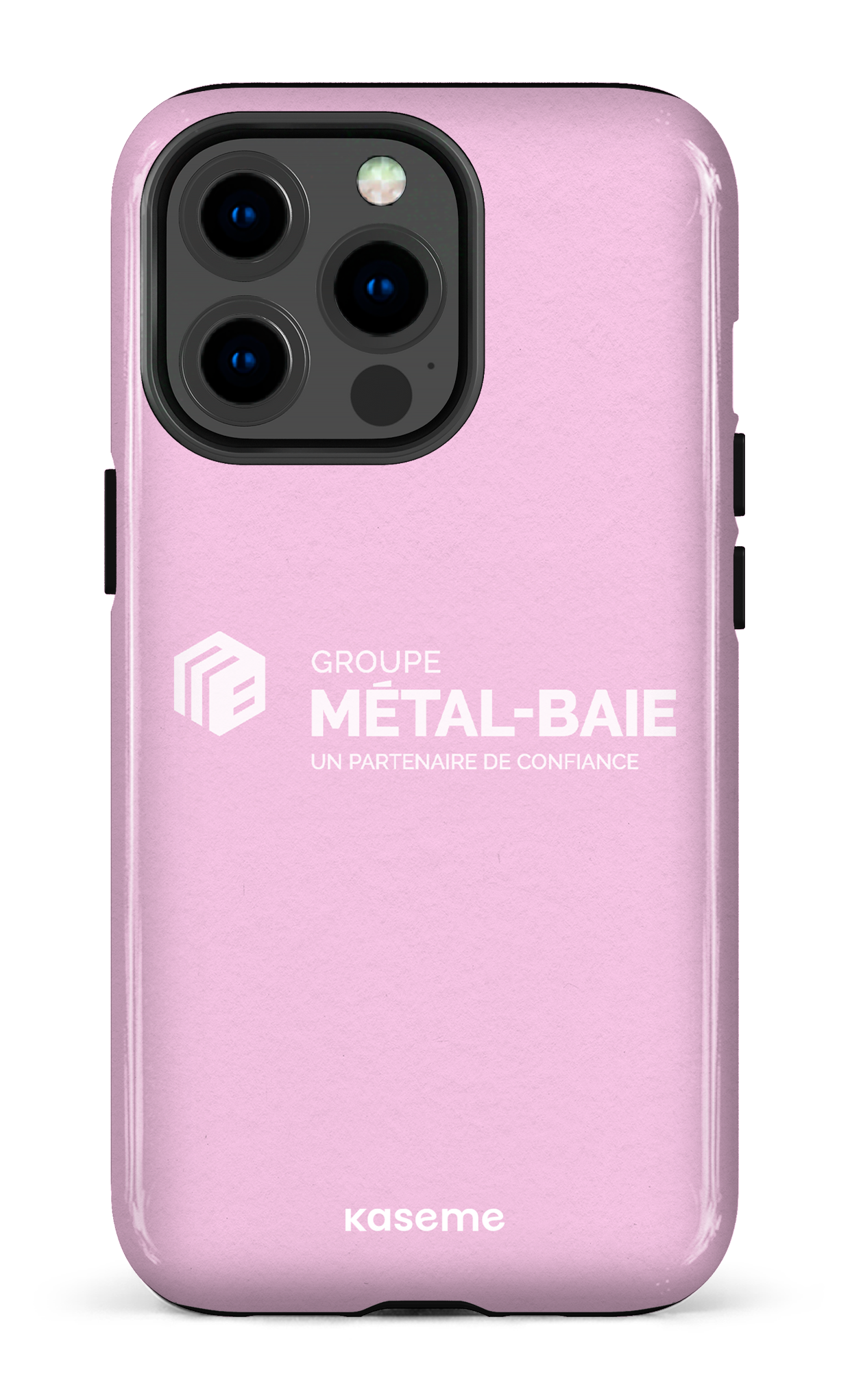 iPhone 13 pro Tough Métal-Baie Rose -