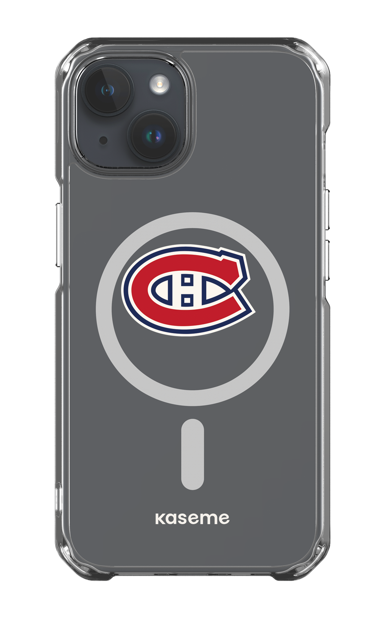 iPhone 14 Clear Case - Magsafe Canadiens Logo Clear -
