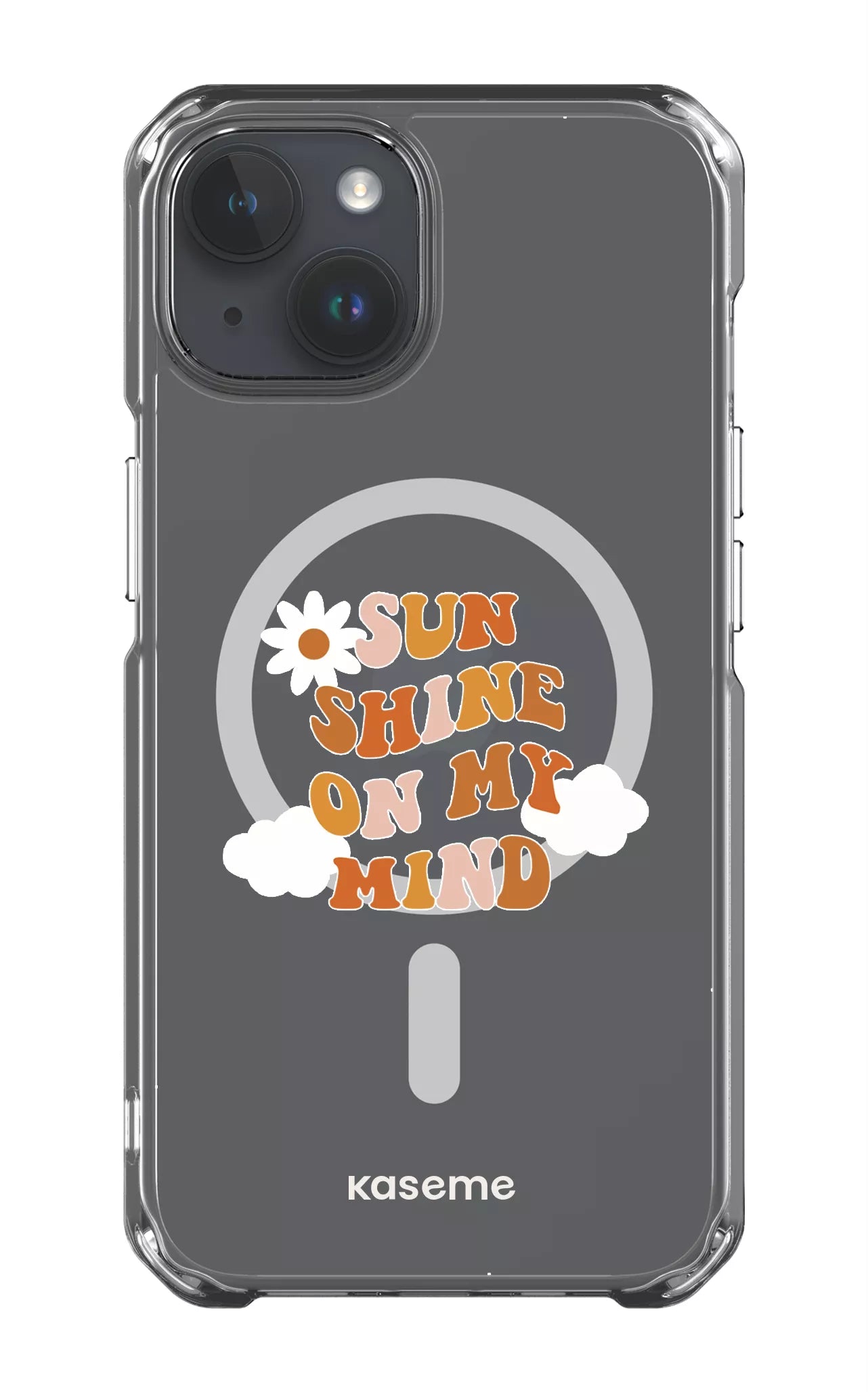 iPhone 14 Clear Case - Magsafe Cheerful Clear Case -