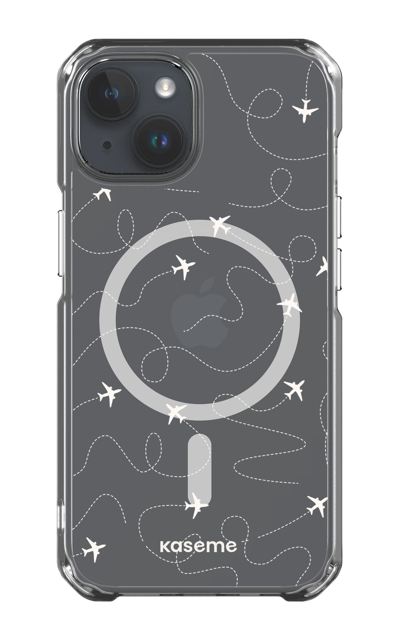 iPhone 14 Clear Case - Magsafe Globetrotter Clear Case -