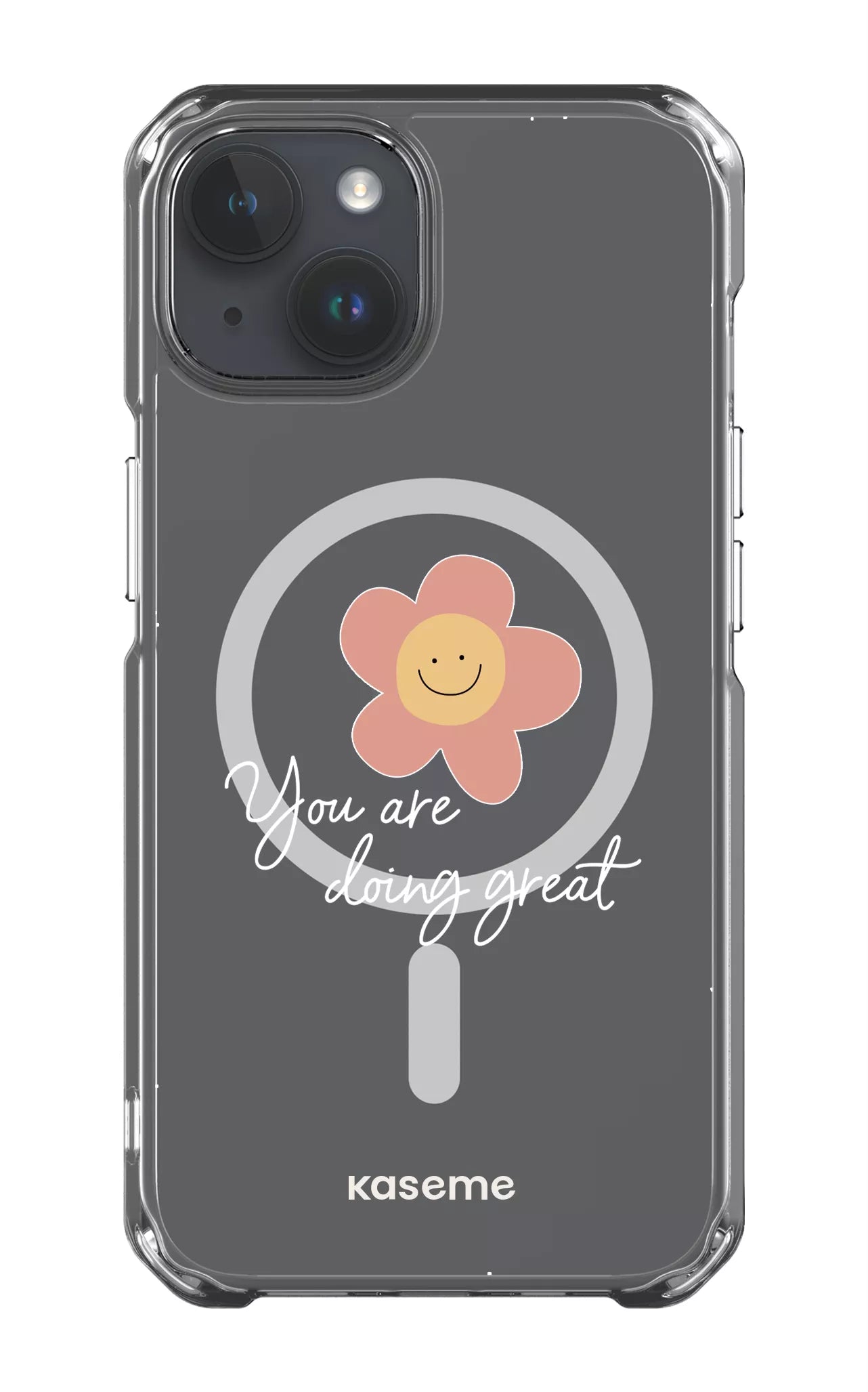 iPhone 14 Clear Case - Magsafe Keep going Clear Case -