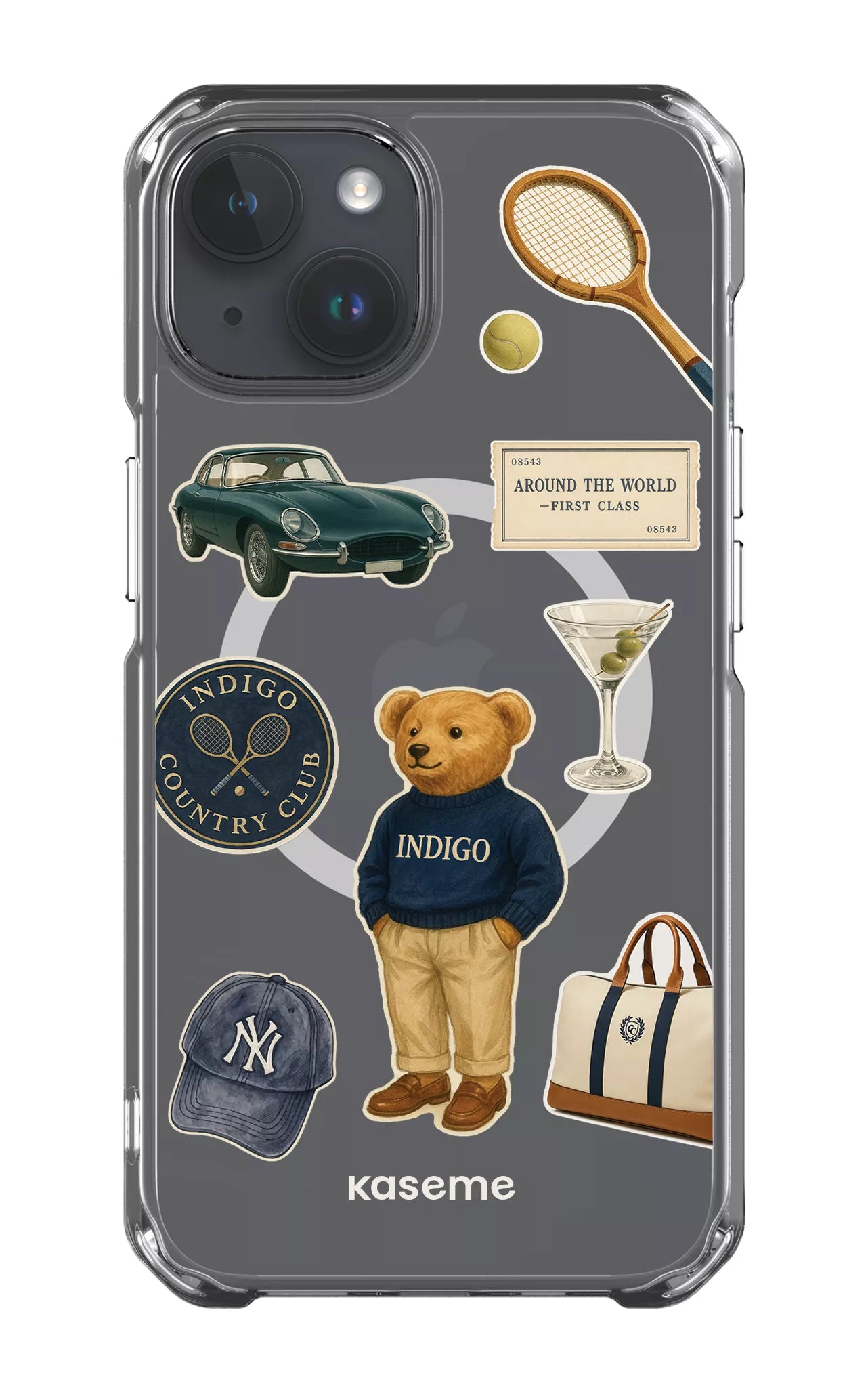 iPhone 14 Clear Case - Magsafe Kingsley Clear Case -
