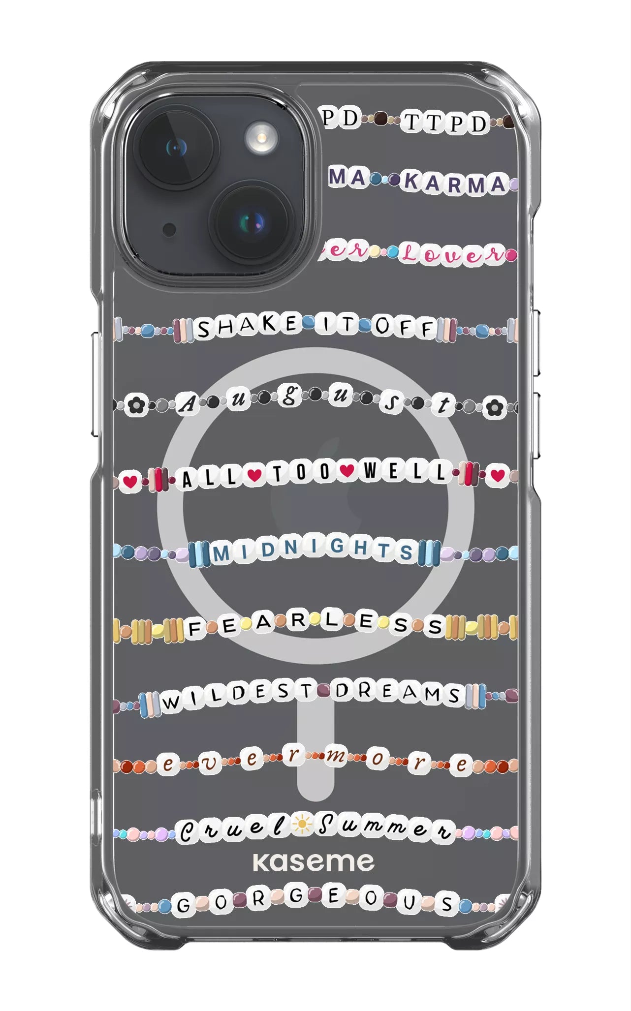 iPhone 14 Clear Case - Magsafe Love Story Clear Case -