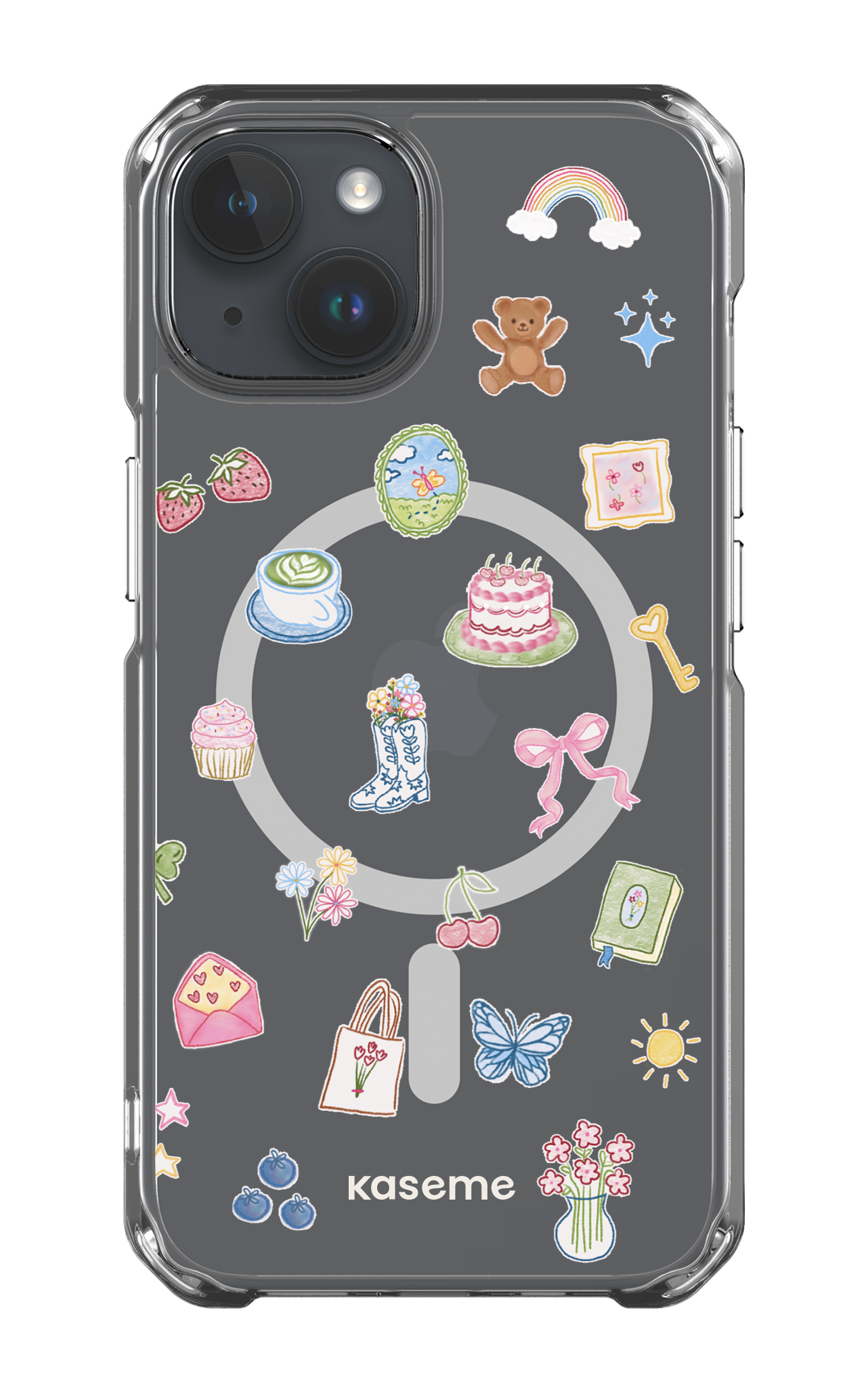 iPhone 14 Clear Case - Magsafe Poetry Clear Case -