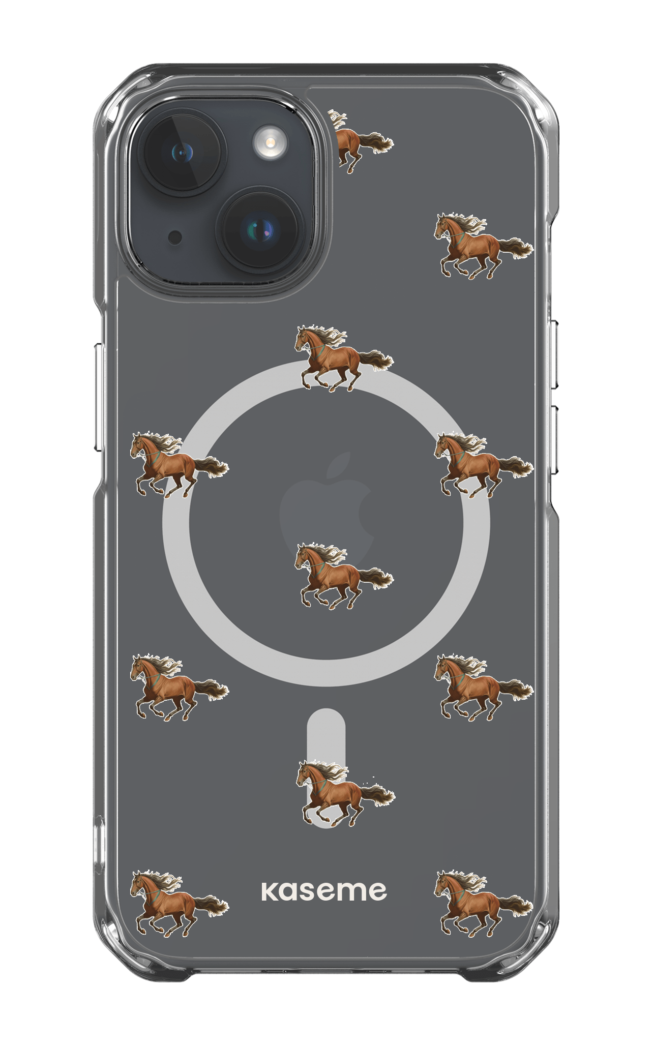 iPhone 14 Clear Case - Magsafe Saddle Clear Case -