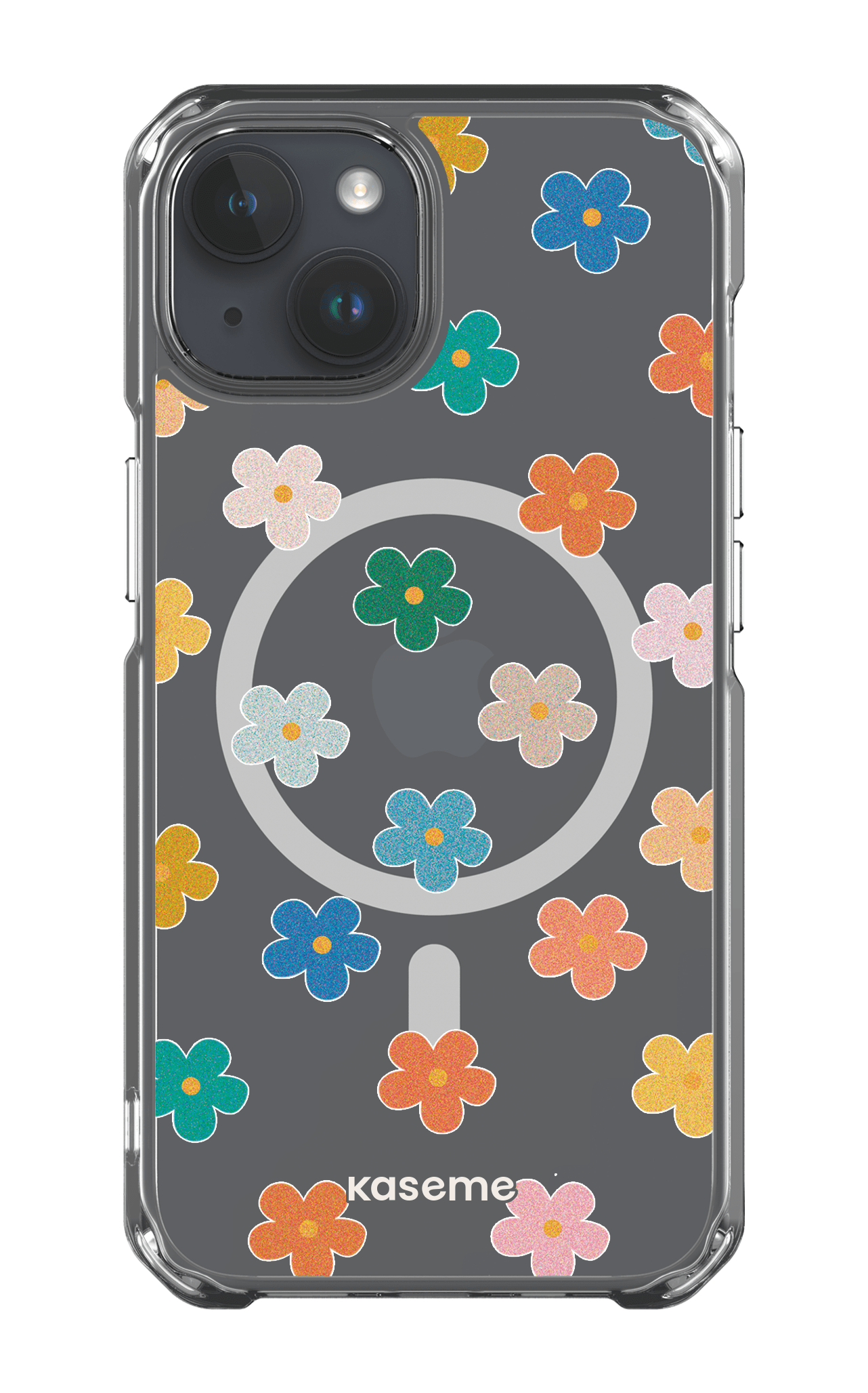 iPhone 14 Clear Case - Magsafe Woodstock Clear Case -