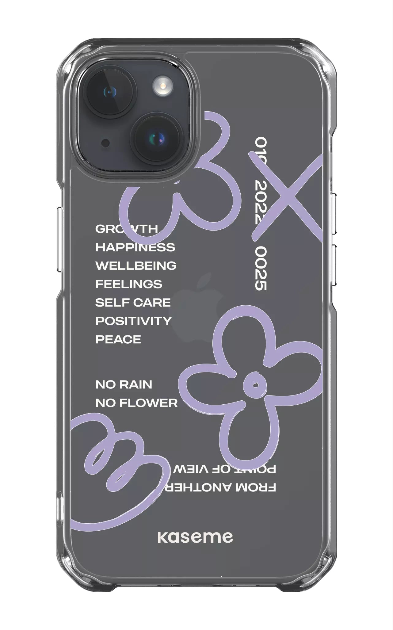 iPhone 14 Clear Case Feelings purple Clear Case -