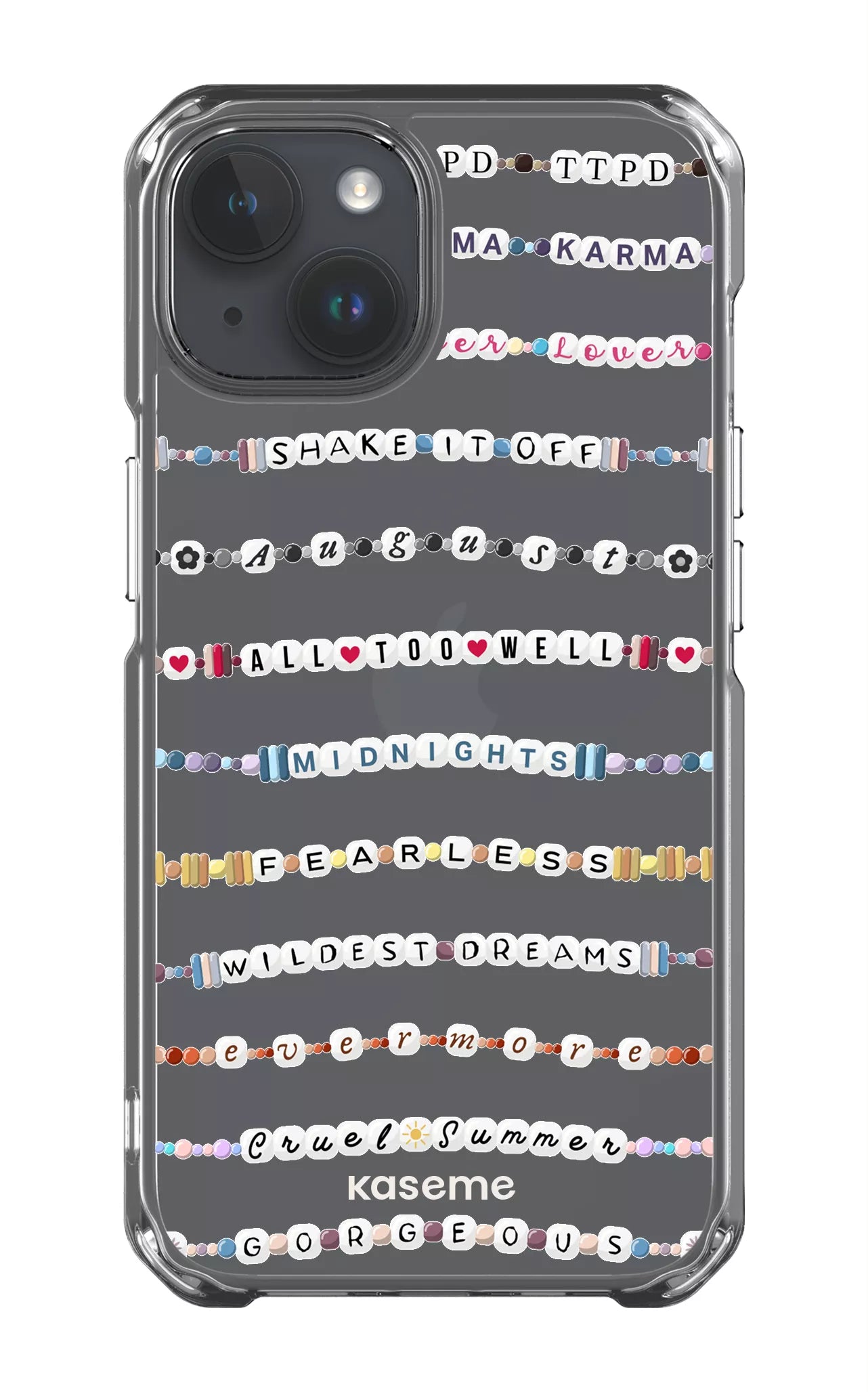 iPhone 14 Clear Case Love Story Clear Case -