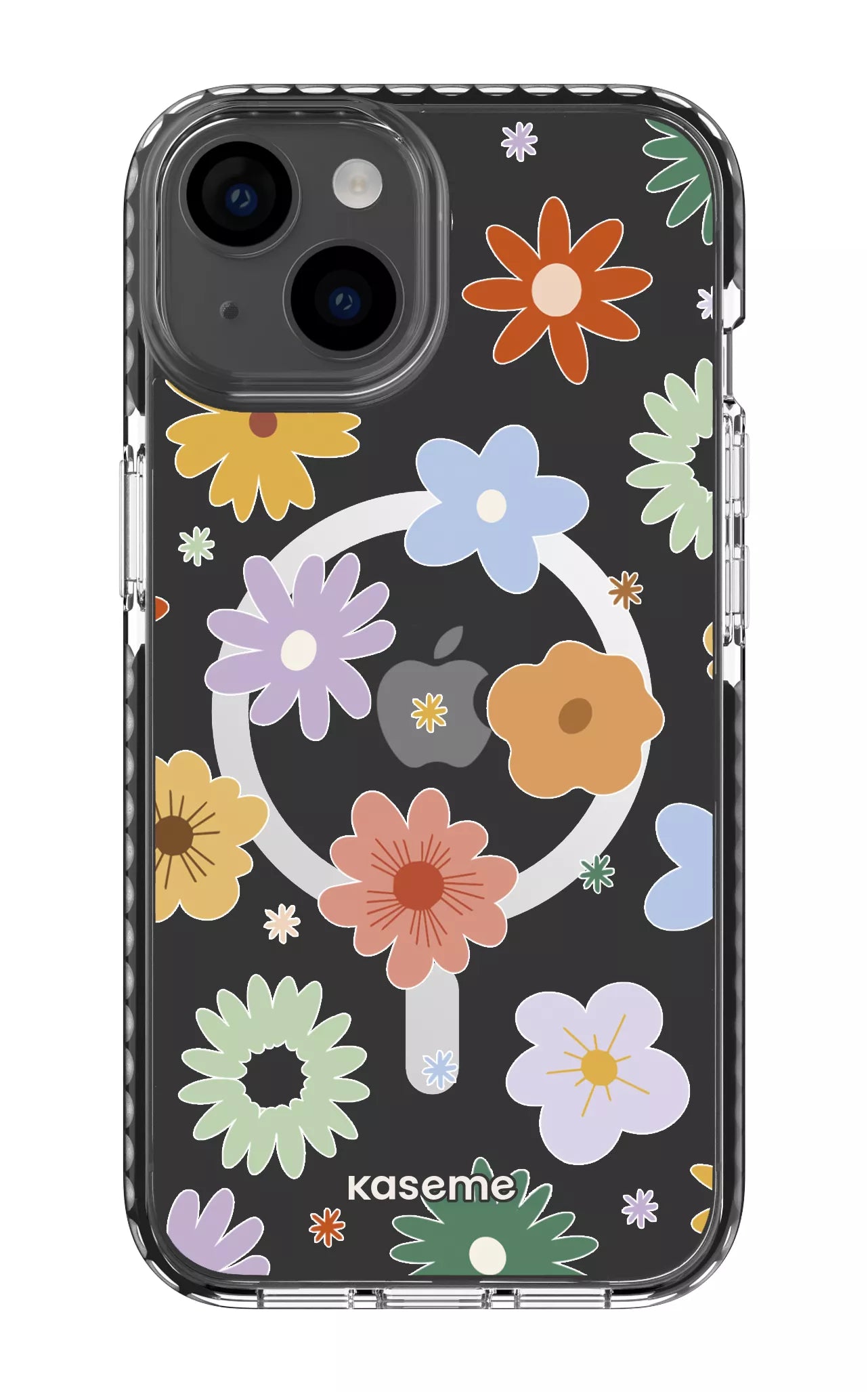 iPhone 14 Clear Case Magsafe - Black Adore Clear Case -