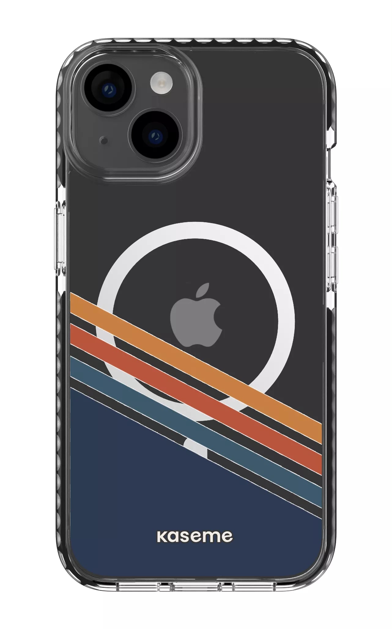 iPhone 14 Clear Case Magsafe - Black Bitter Clear Case -