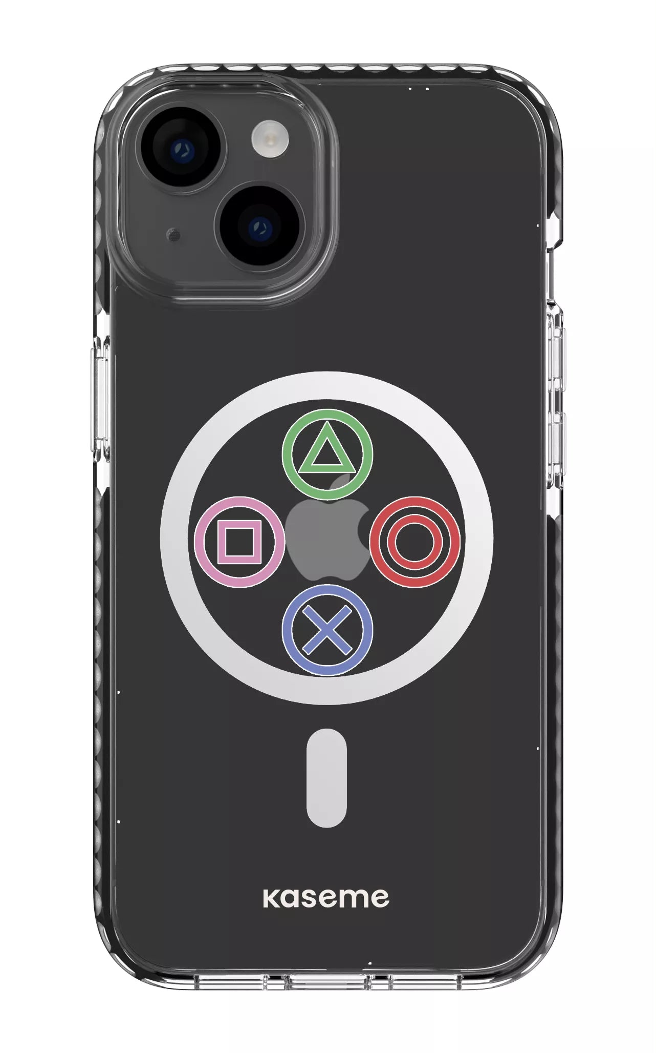 iPhone 14 Clear Case Magsafe - Black Console Clear Case -