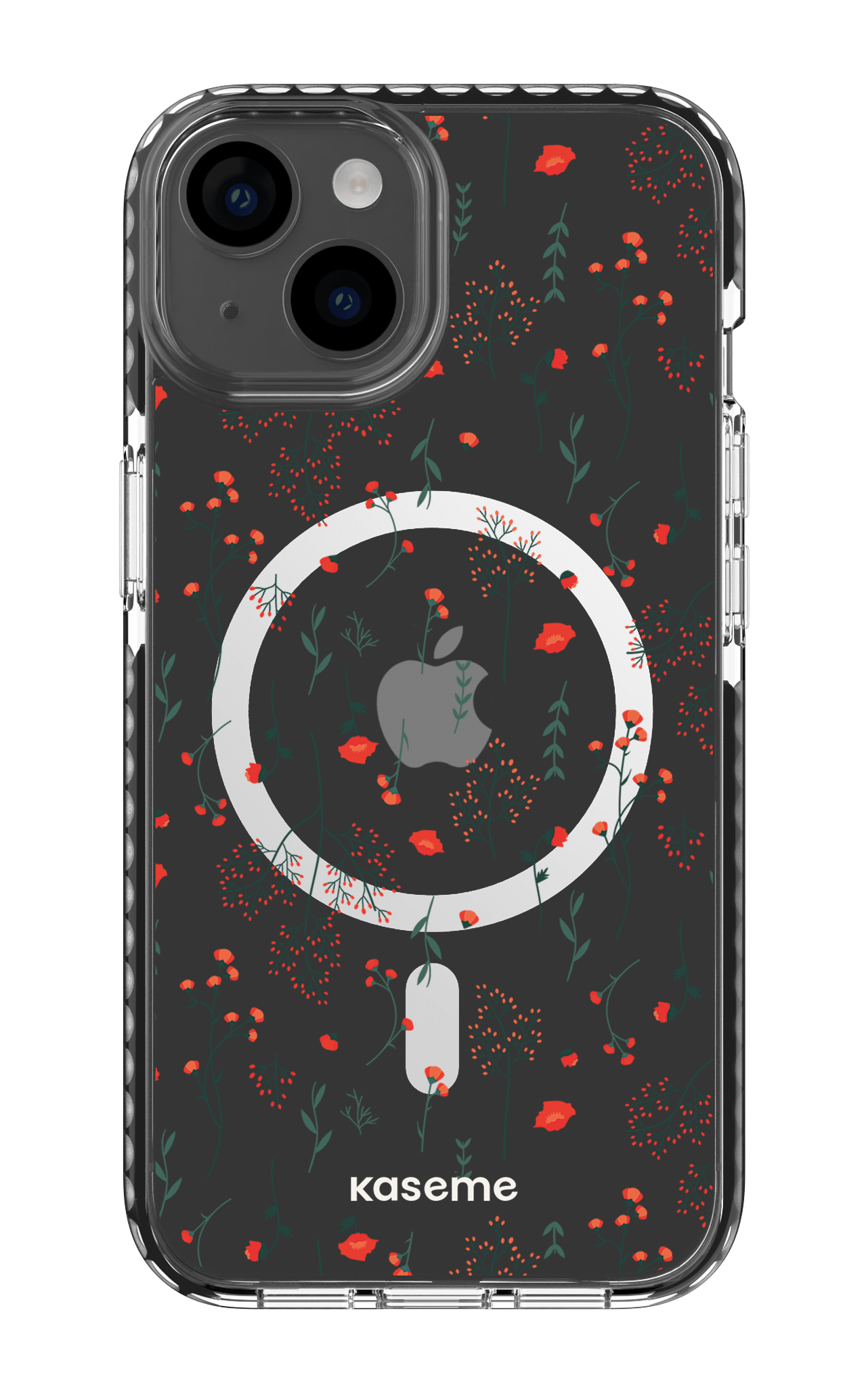 iPhone 14 Clear Case Magsafe - Black Evelyn Clear Case -