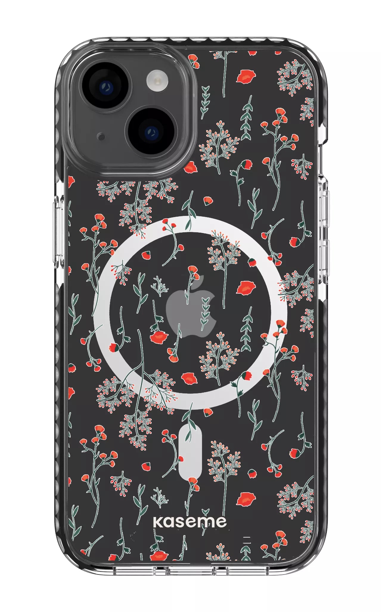 iPhone 14 Clear Case Magsafe - Black Evelyn Clear Case -