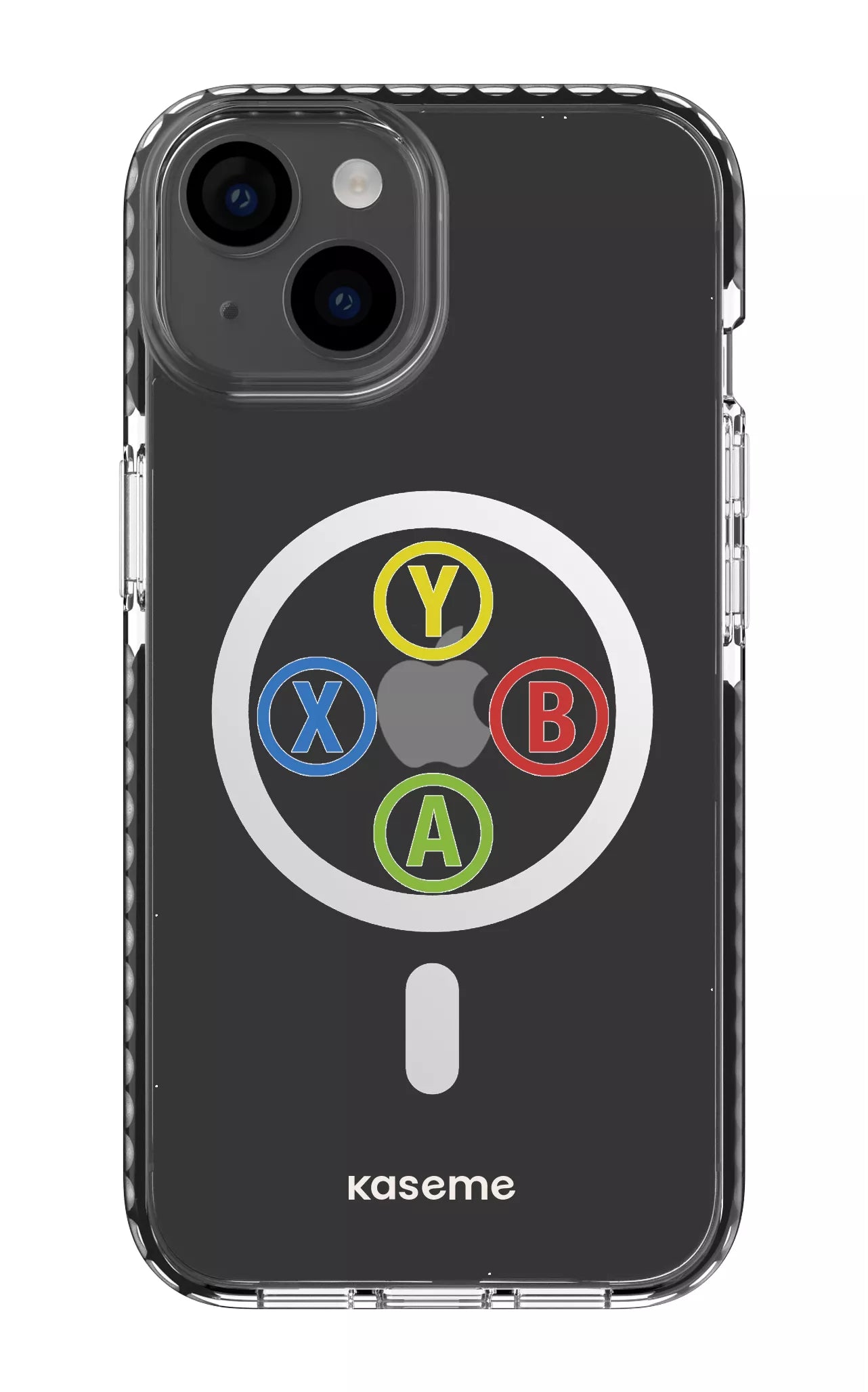 iPhone 14 Clear Case Magsafe - Black Game Clear Case -