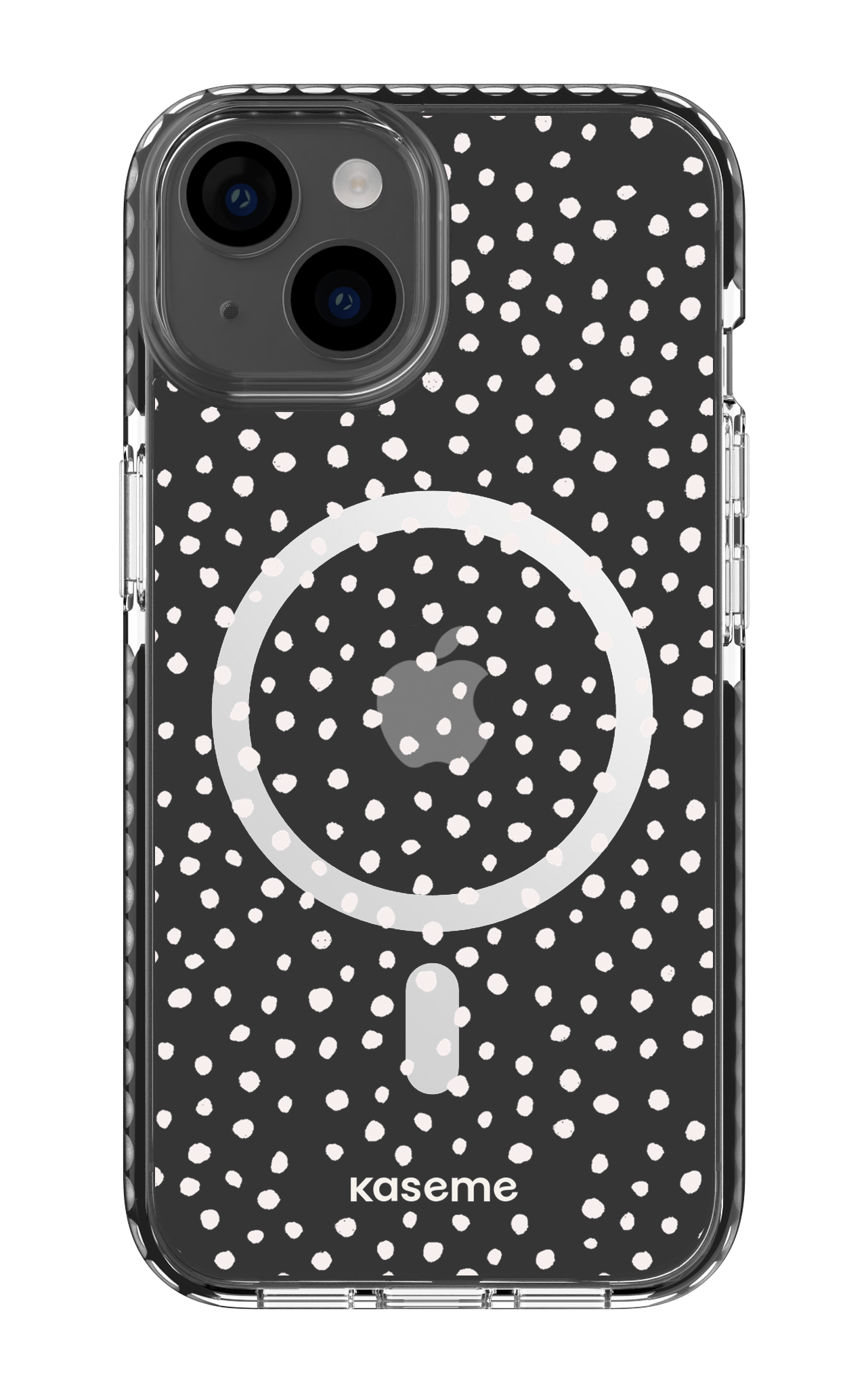 iPhone 14 Clear Case Magsafe - Black Honey Clear Case -