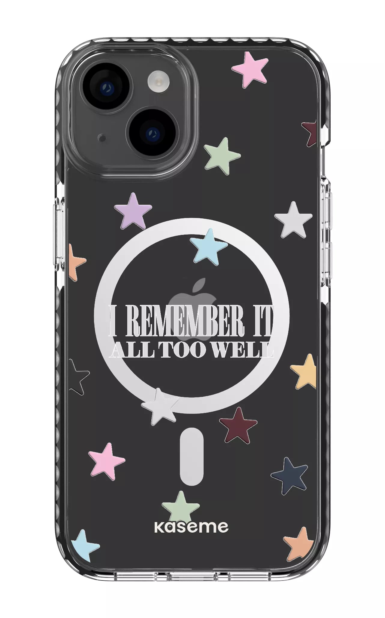 iPhone 14 Clear Case Magsafe - Black It Was Rare Clear Case -