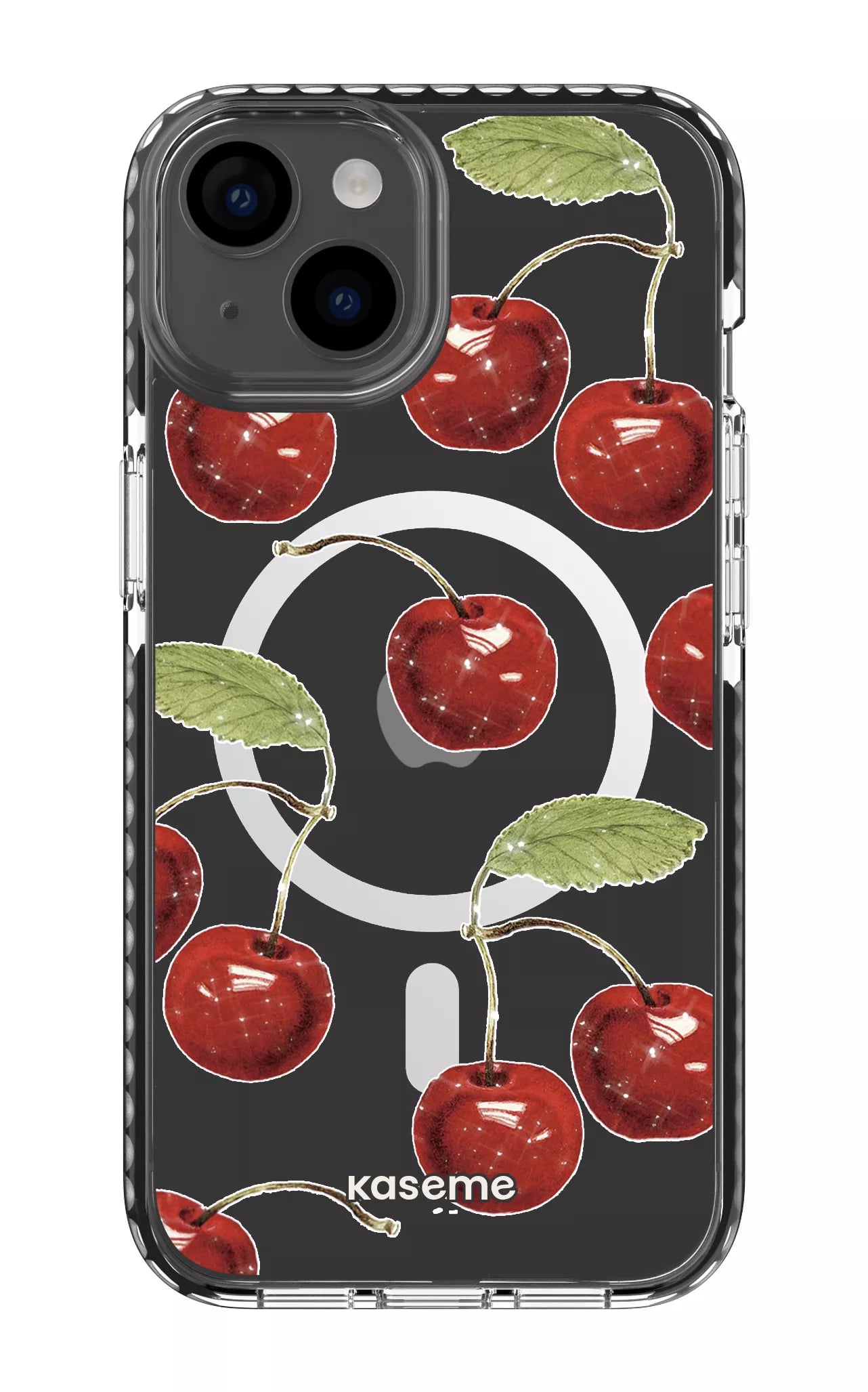 iPhone 14 Clear Case Magsafe - Black Juicy Clear Case -