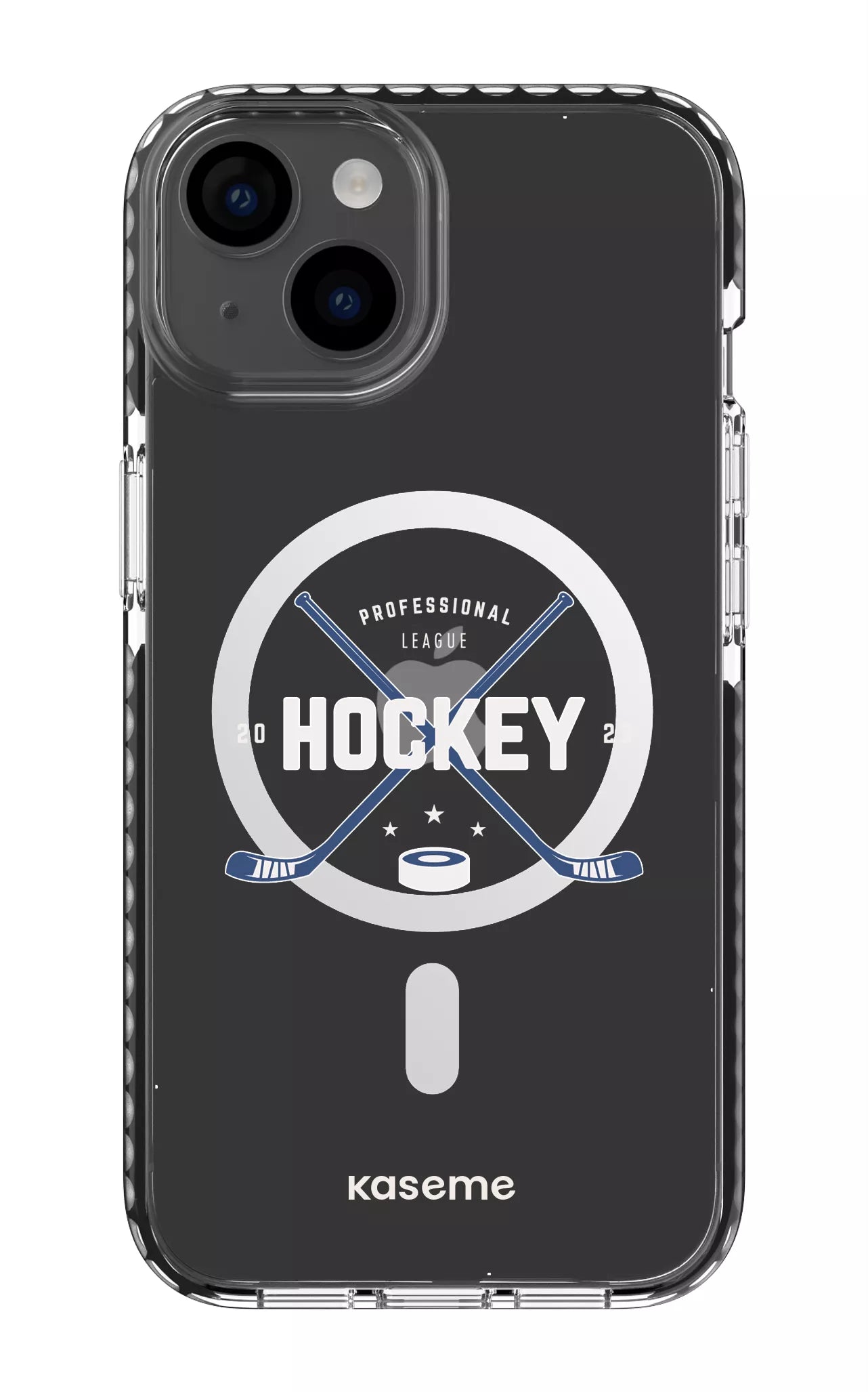 iPhone 14 Clear Case Magsafe - Black Playoffs Clear Case -