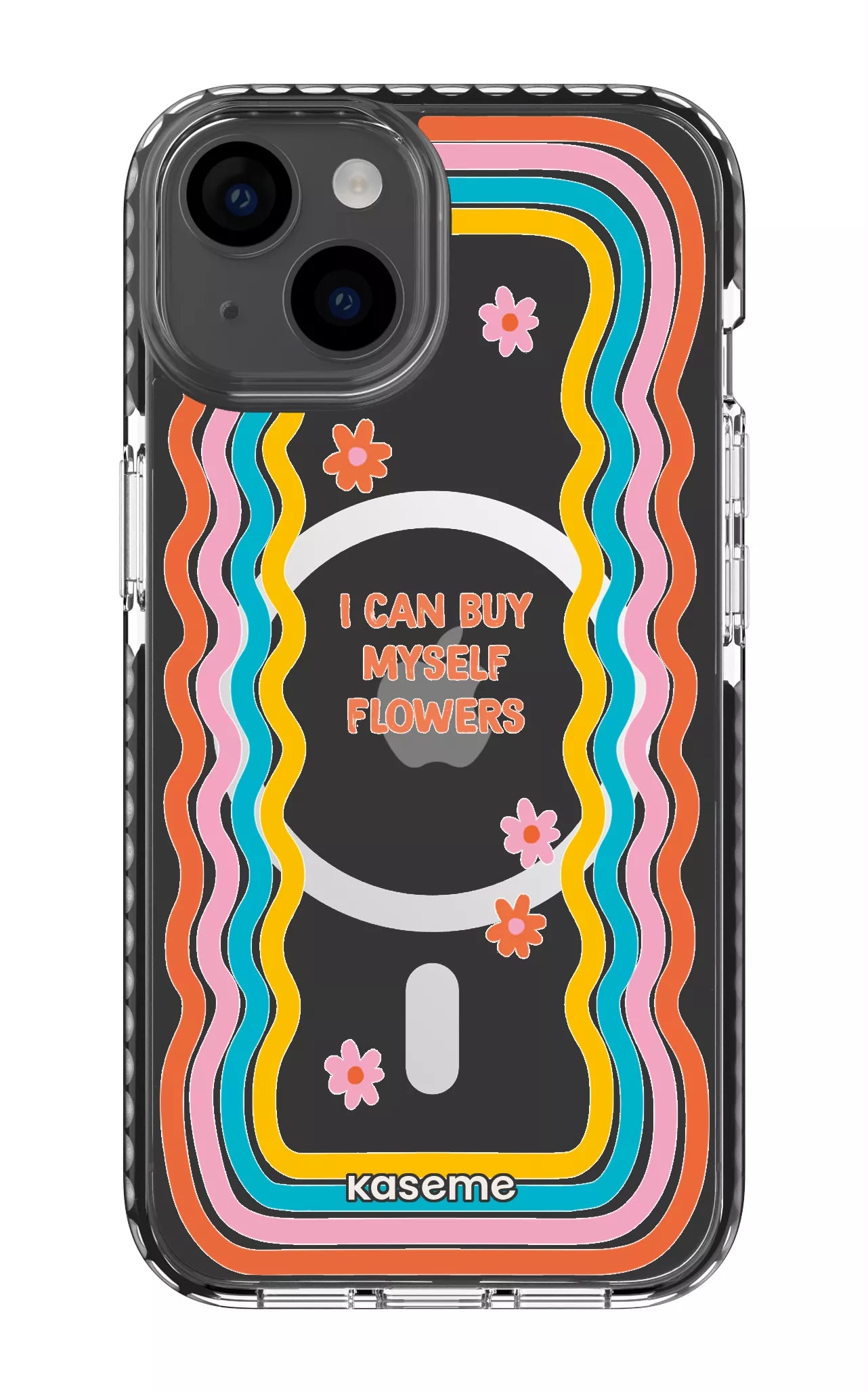 iPhone 14 Clear Case Magsafe - Black She Can Clear Case -