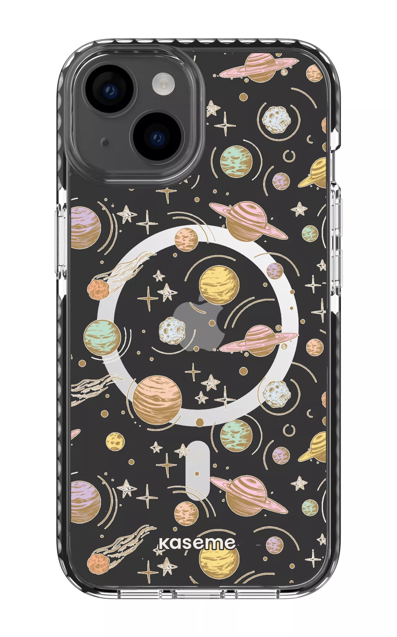 iPhone 14 Clear Case Magsafe - Black Solar Clear Case -