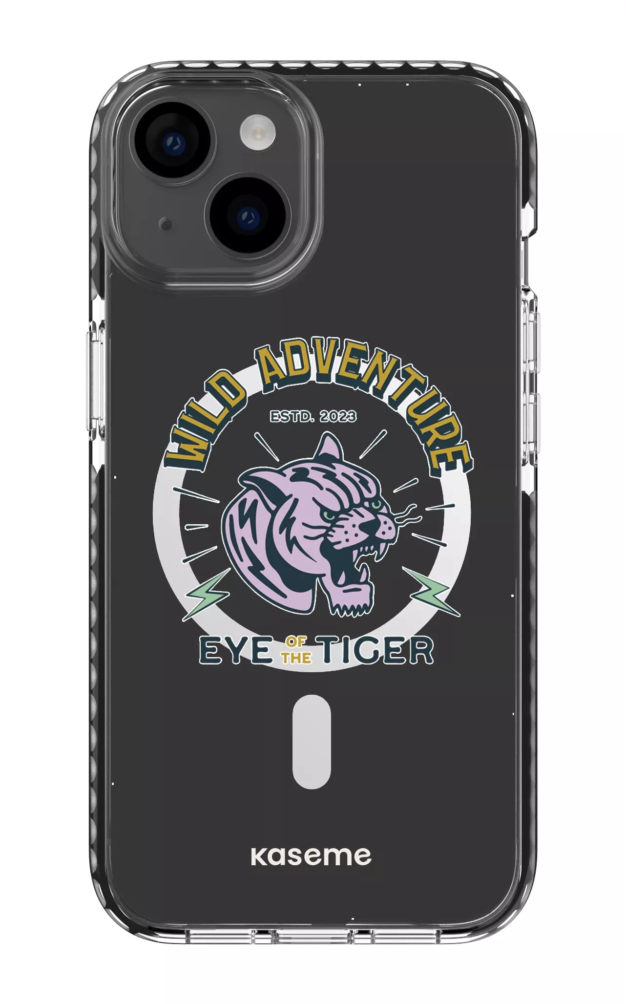 iPhone 14 Clear Case Magsafe - Black Wildcats Clear Case -