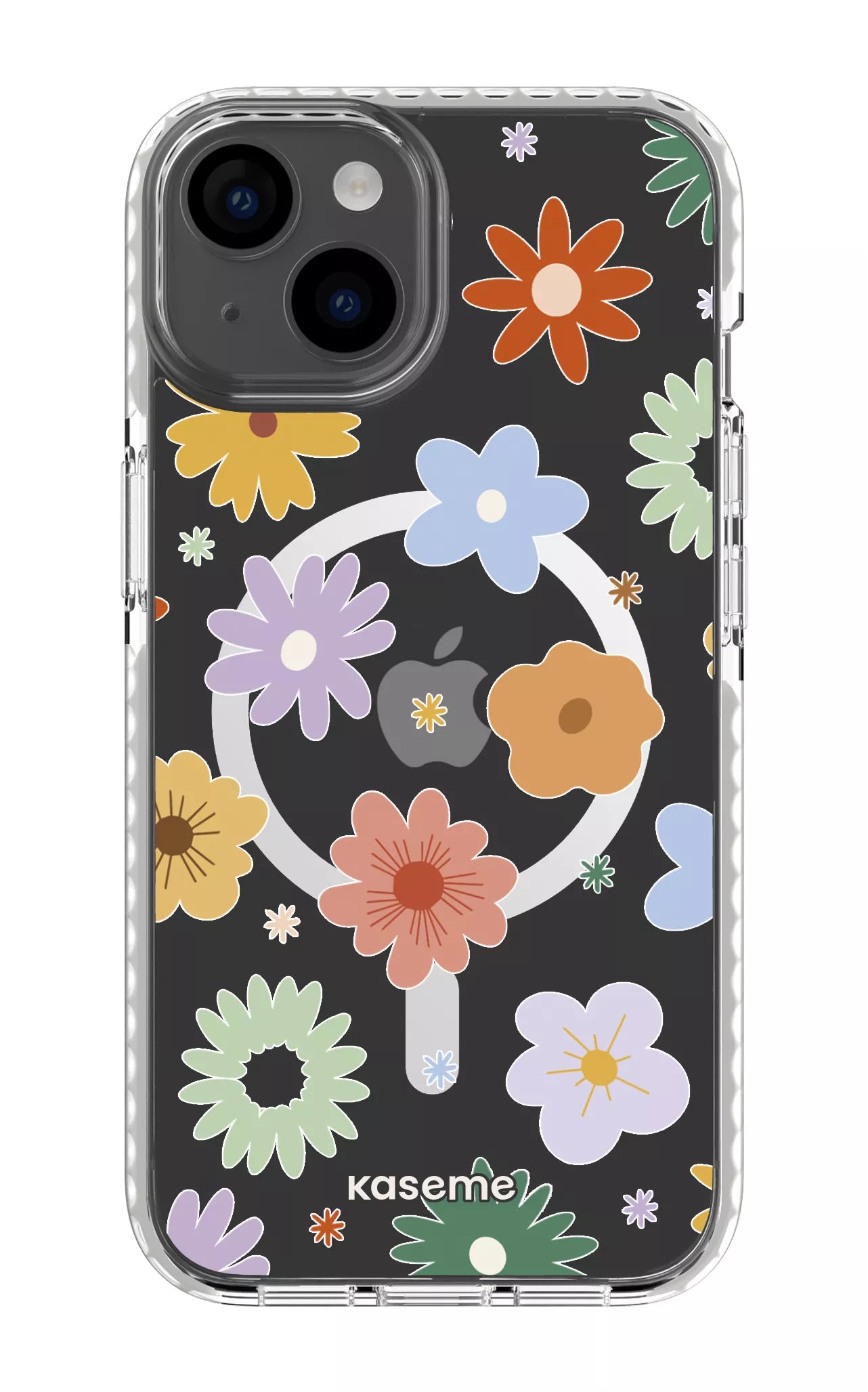 iPhone 14 Clear Case Magsafe - White Adore Clear Case -