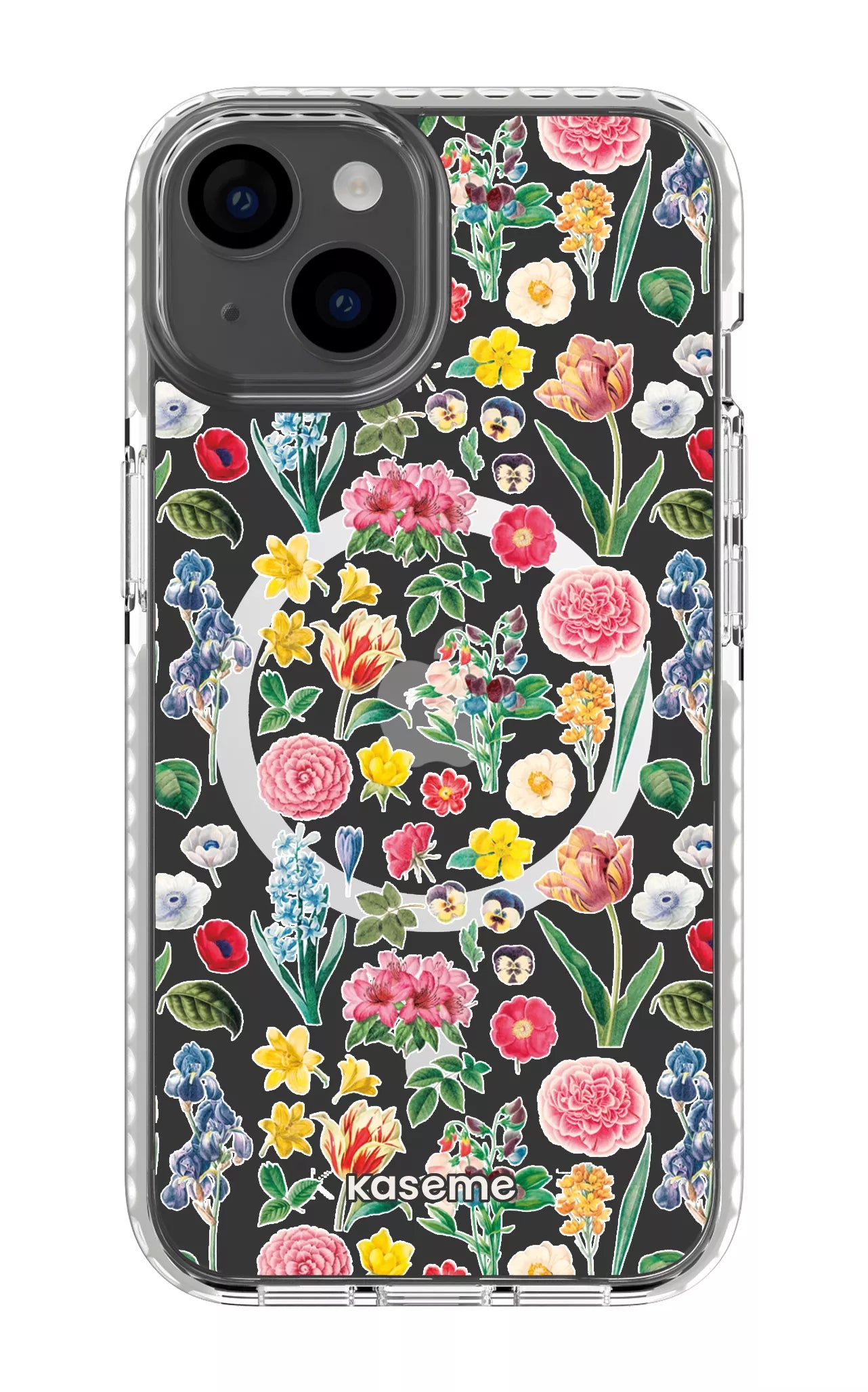 iPhone 14 Clear Case Magsafe - White Amelia Clear Case -