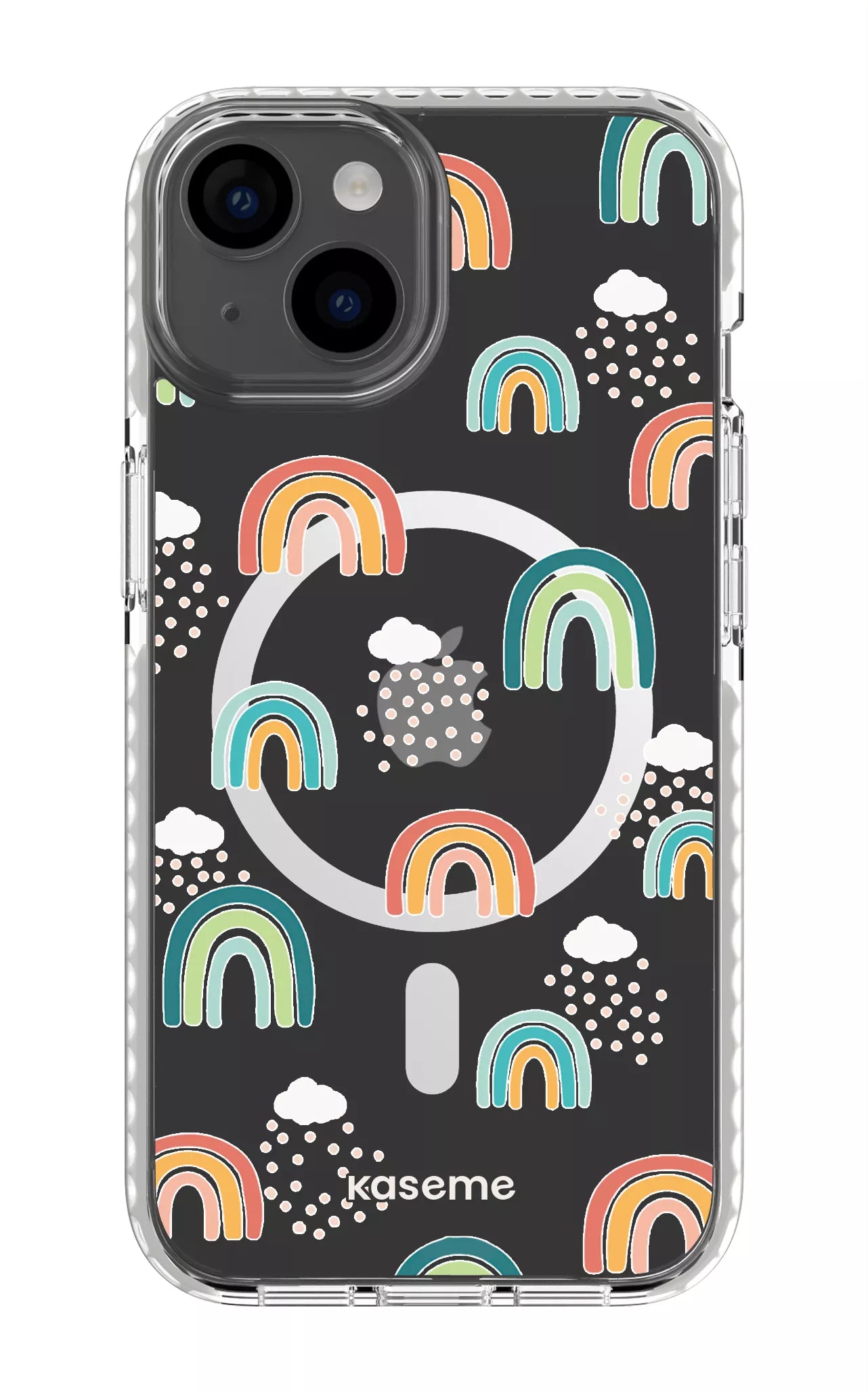 iPhone 14 Clear Case Magsafe - White Be You Clear Case -