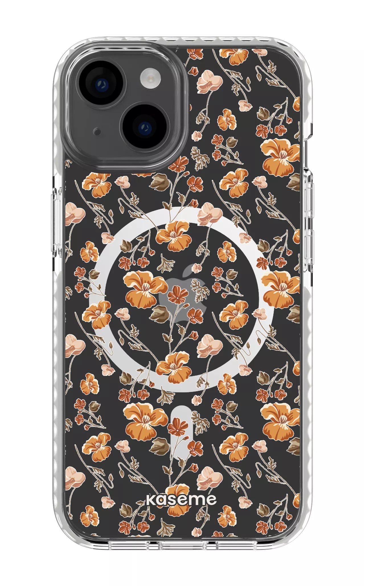 iPhone 14 Clear Case Magsafe - White Beatrice Clear Case -