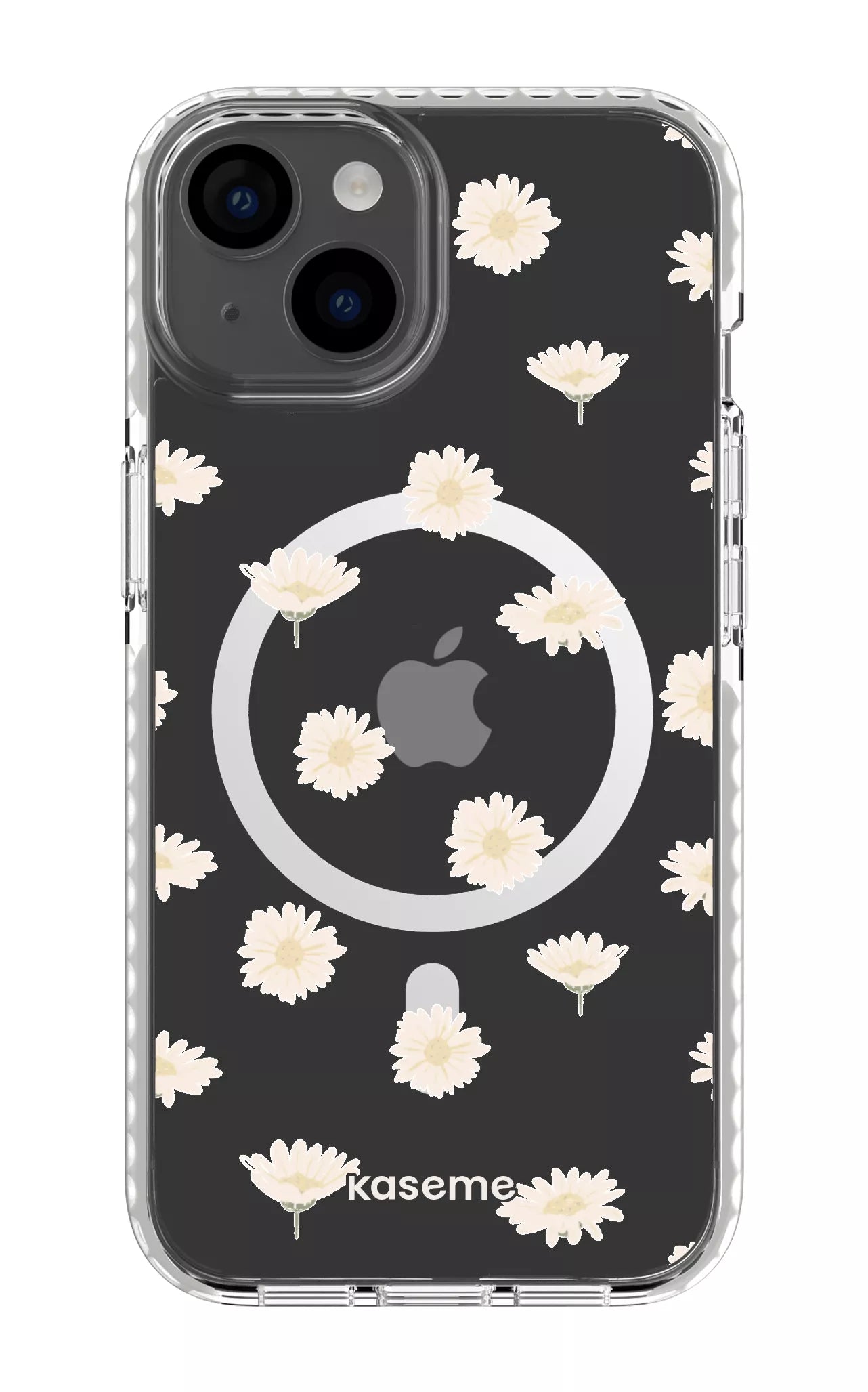 iPhone 14 Clear Case Magsafe - White Bella Clear Case -