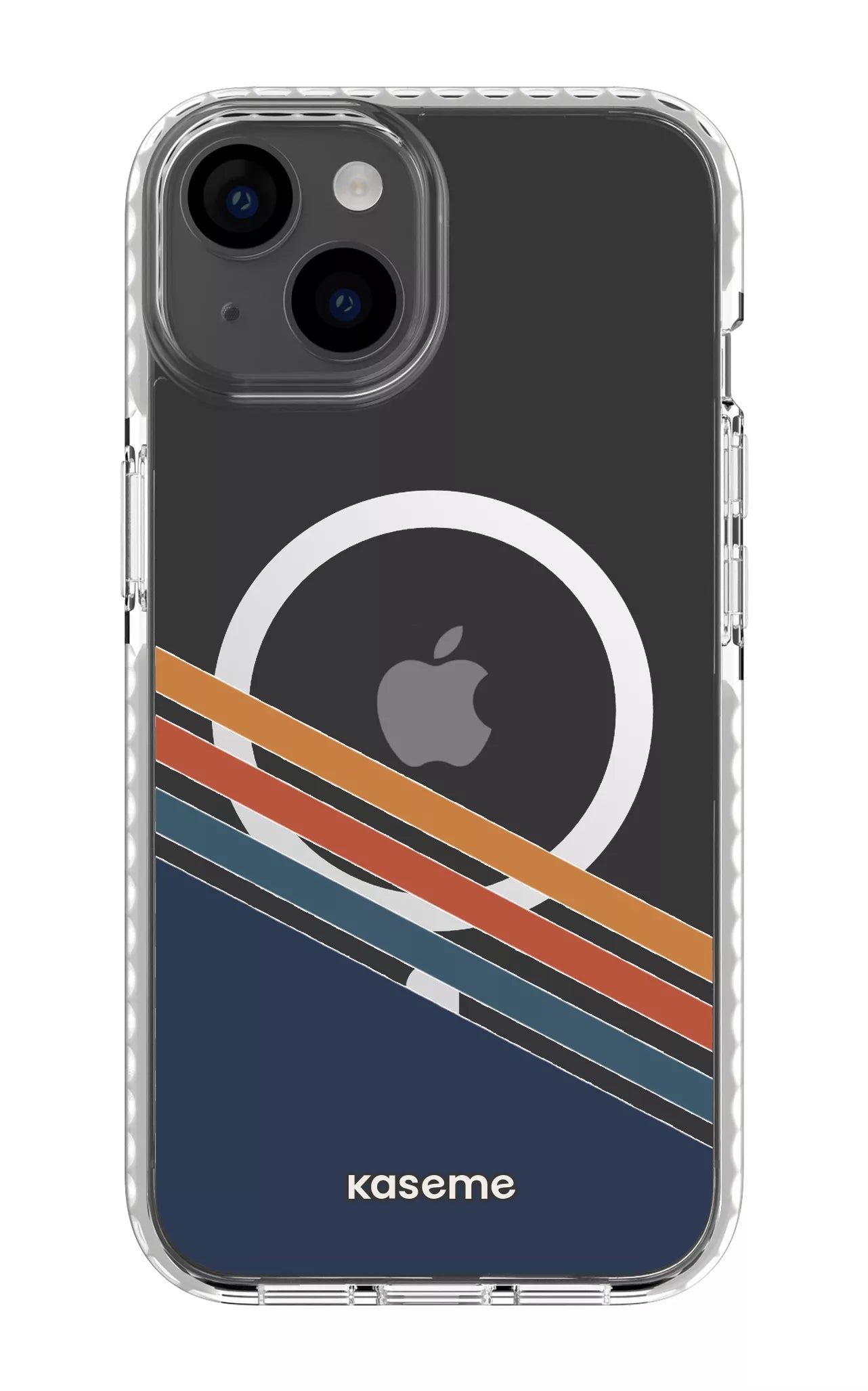 iPhone 14 Clear Case Magsafe - White Bitter Clear Case -