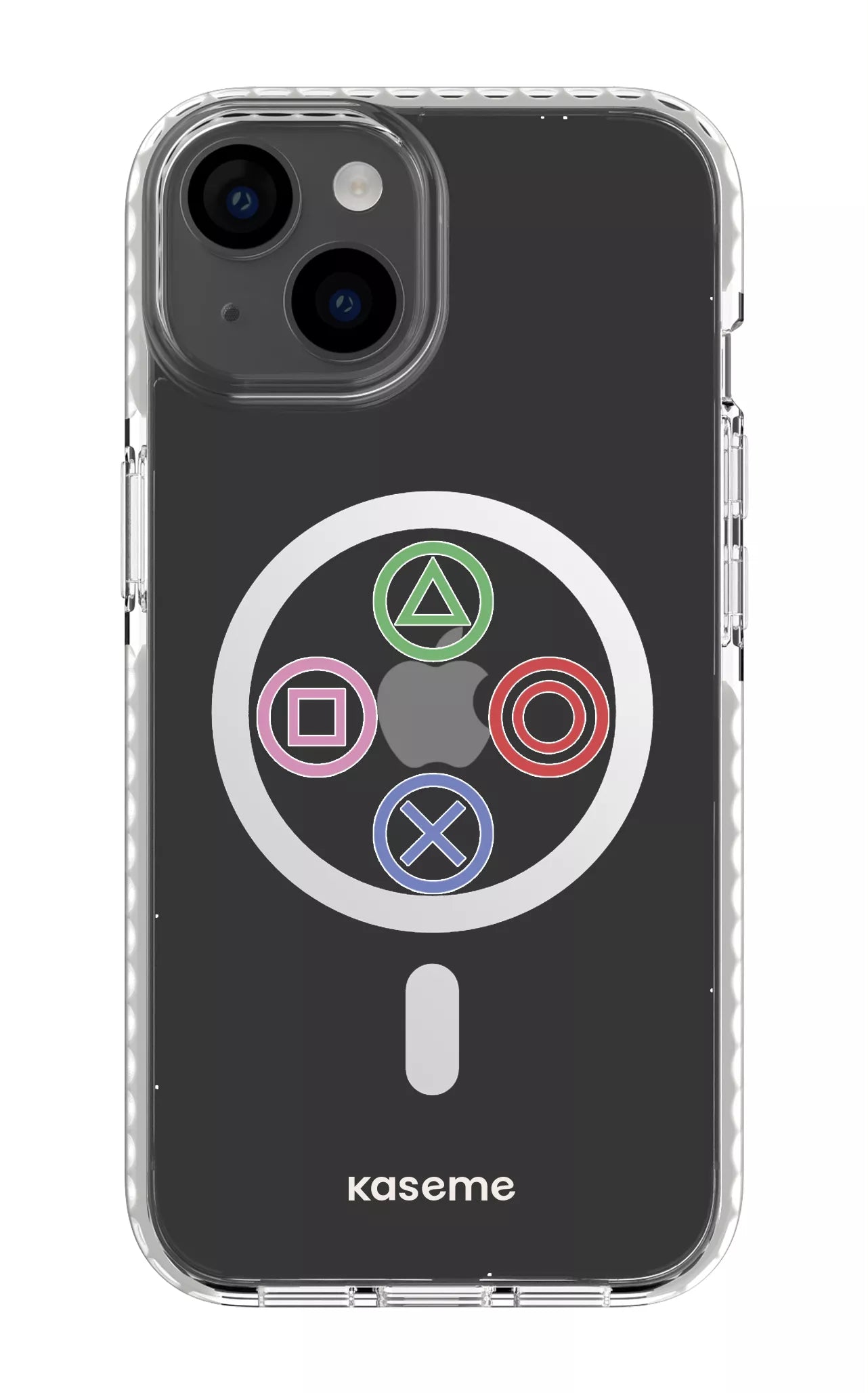 iPhone 14 Clear Case Magsafe - White Console Clear Case -