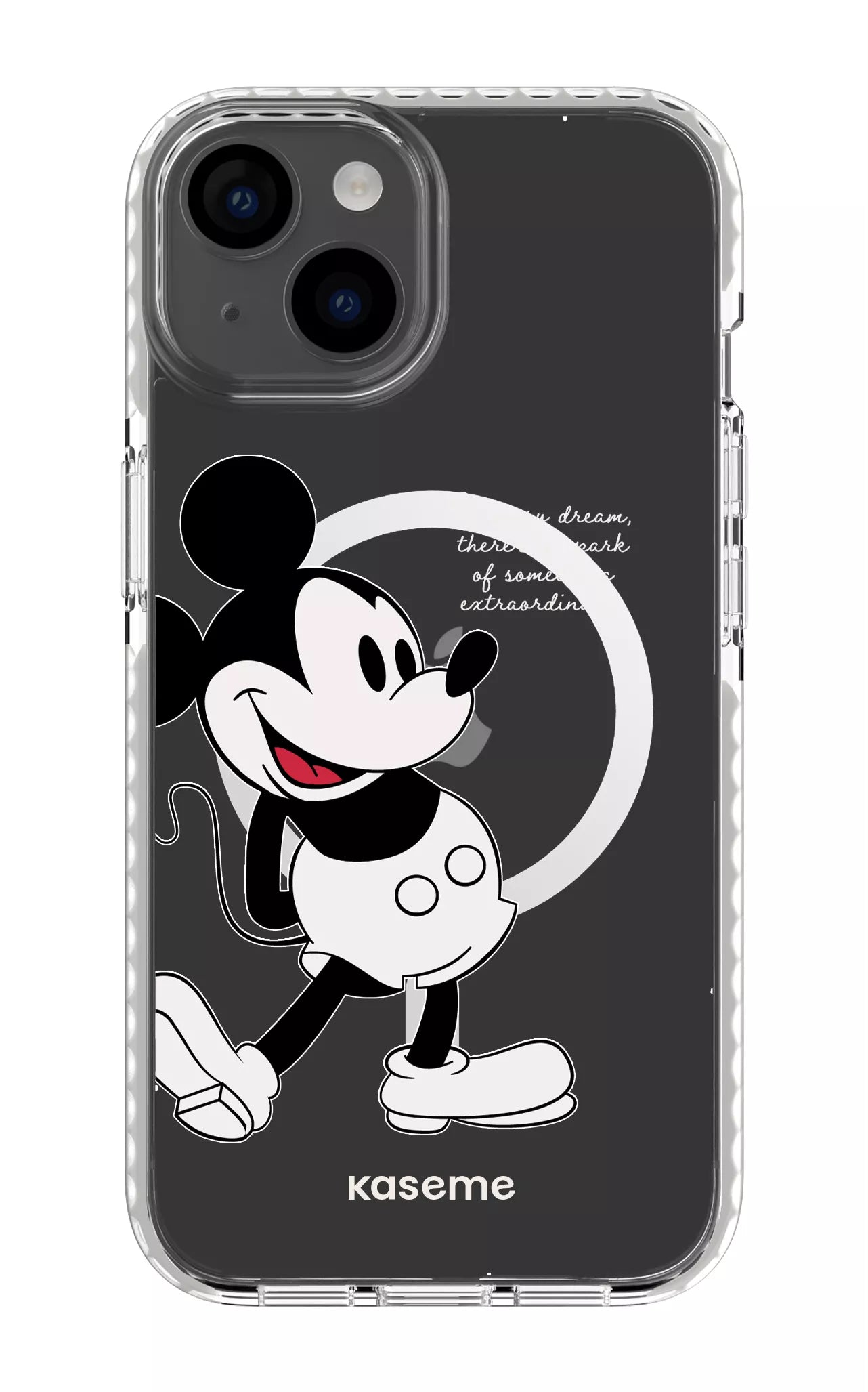 iPhone 14 Clear Case Magsafe - White Dreamscape Clear Case -