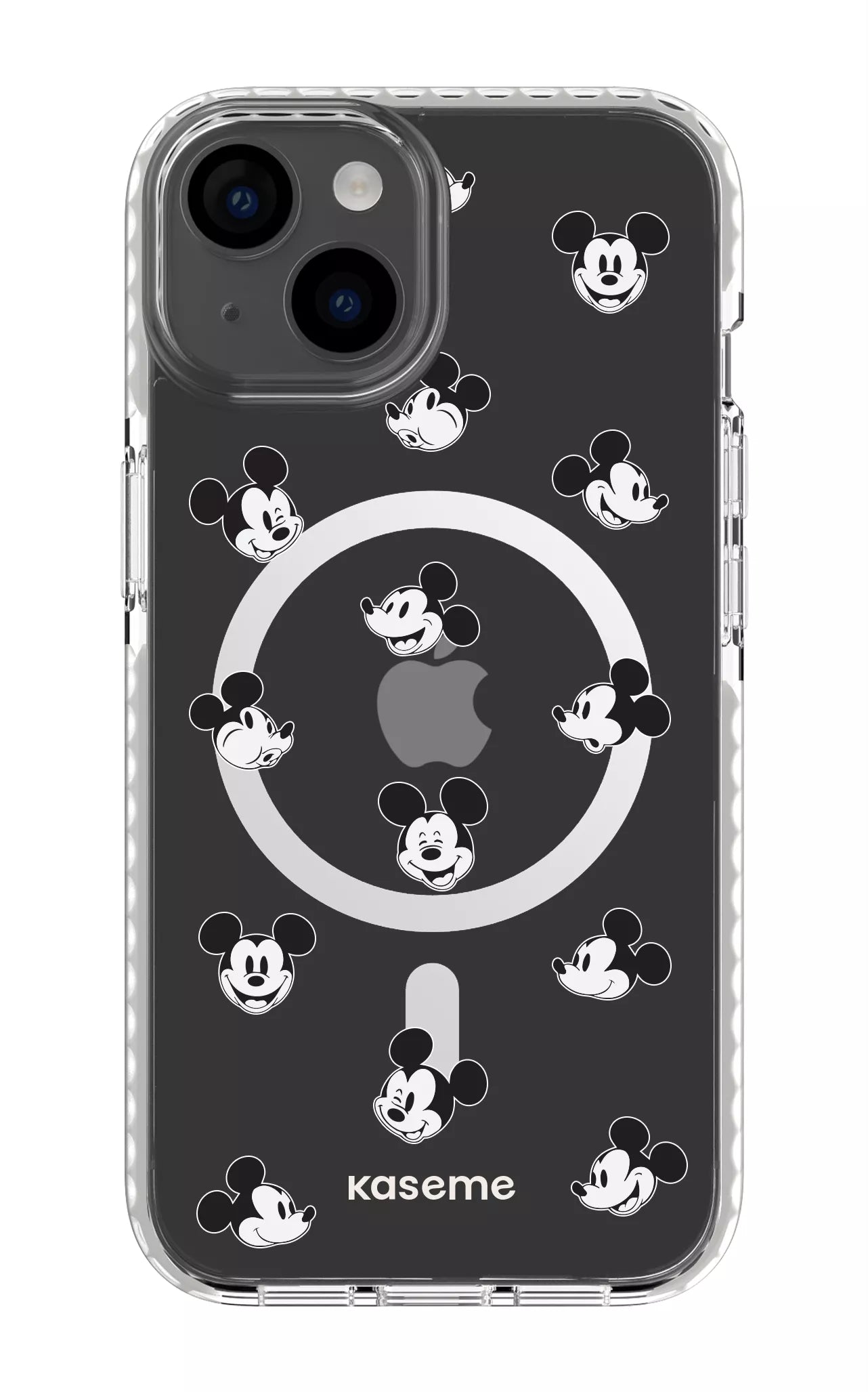 iPhone 14 Clear Case Magsafe - White Joyland Clear Case -