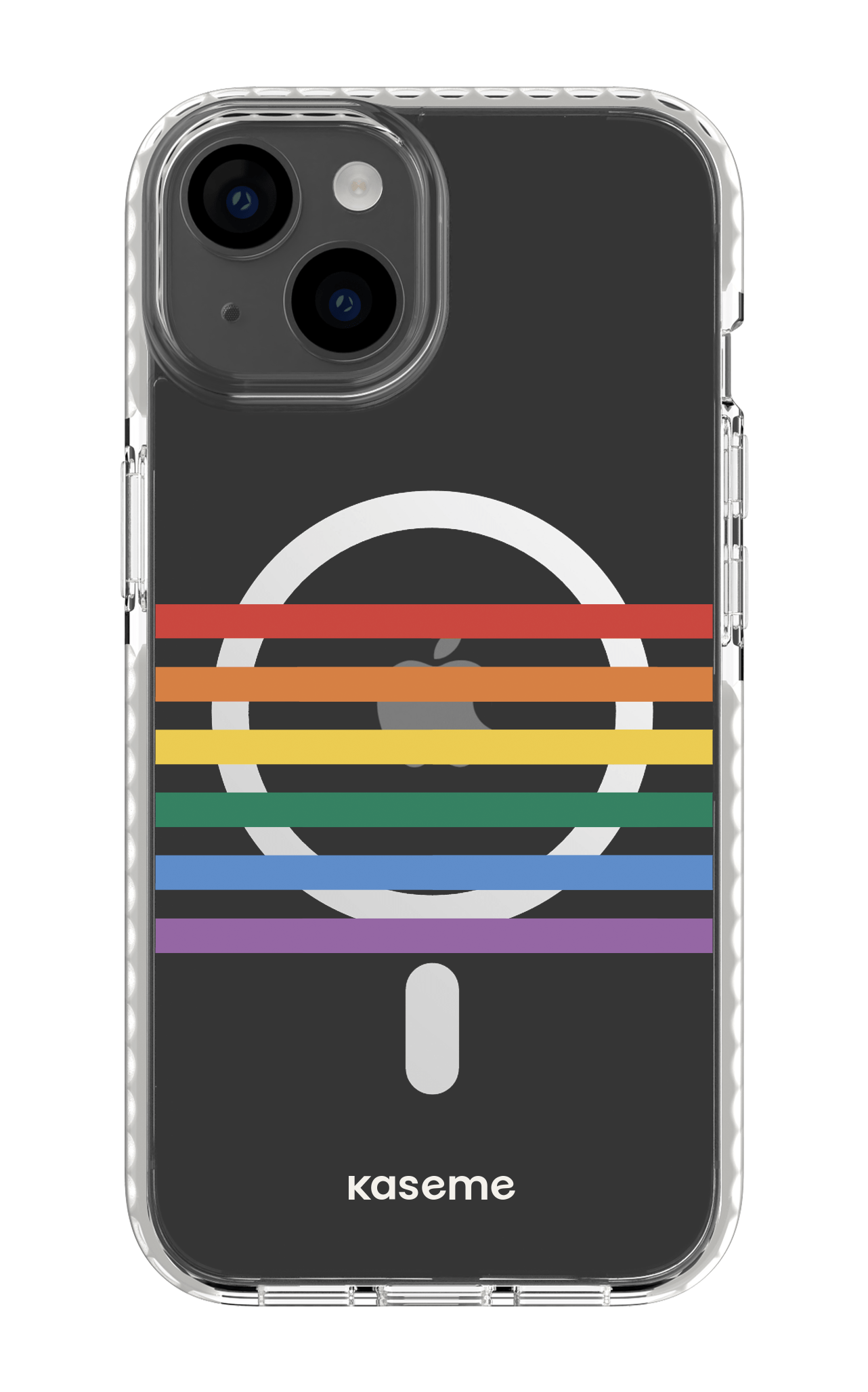 iPhone 14 Clear Case Magsafe - White Out and proud Clear Case -