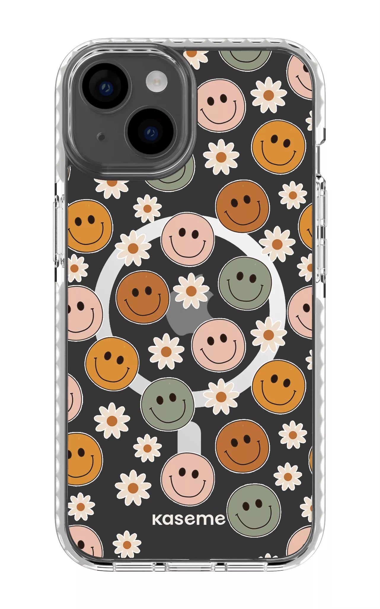 iPhone 14 Clear Case Magsafe - White Smirk Clear Case -