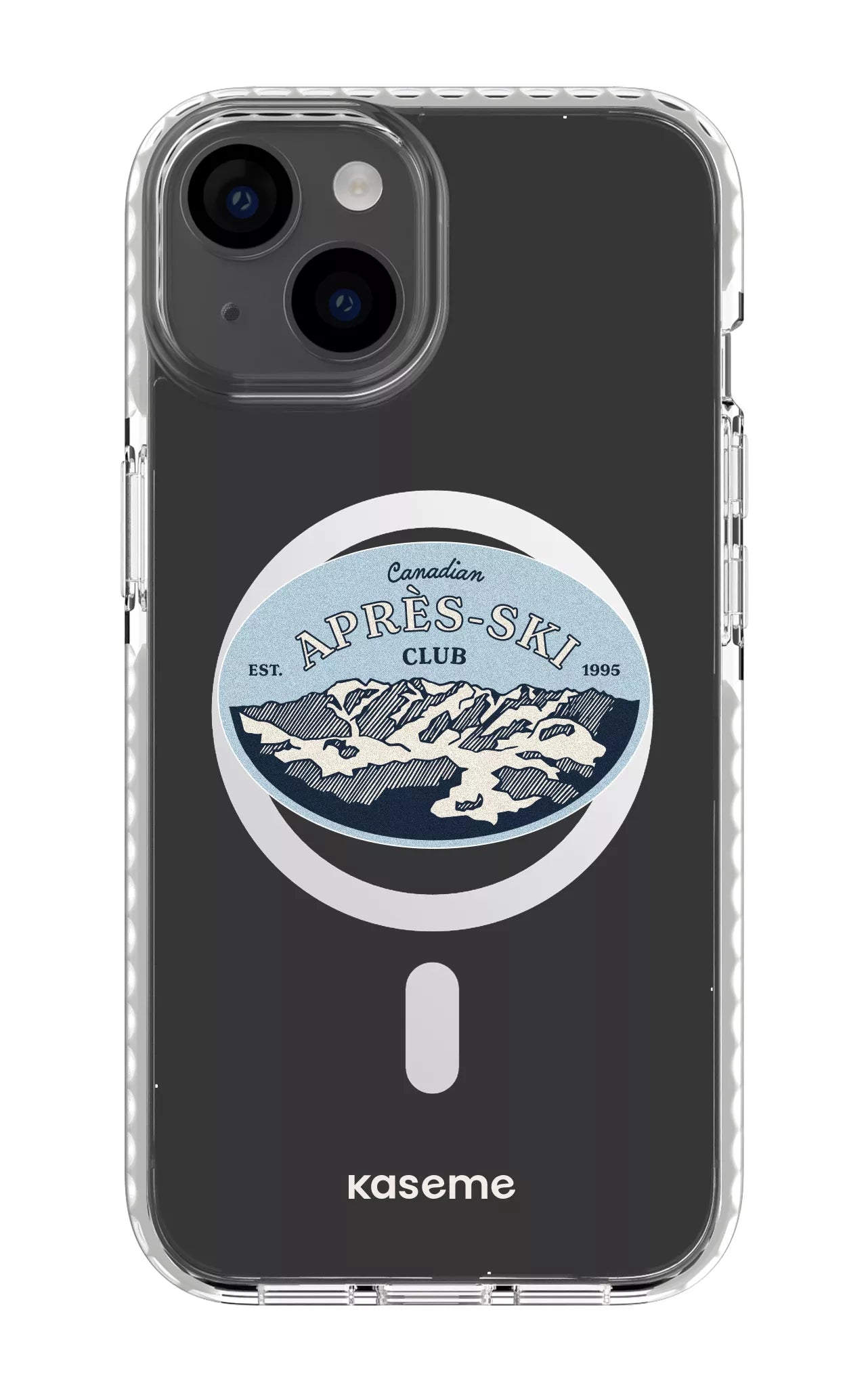 iPhone 14 Clear Case Magsafe - White Whistler Clear Case -