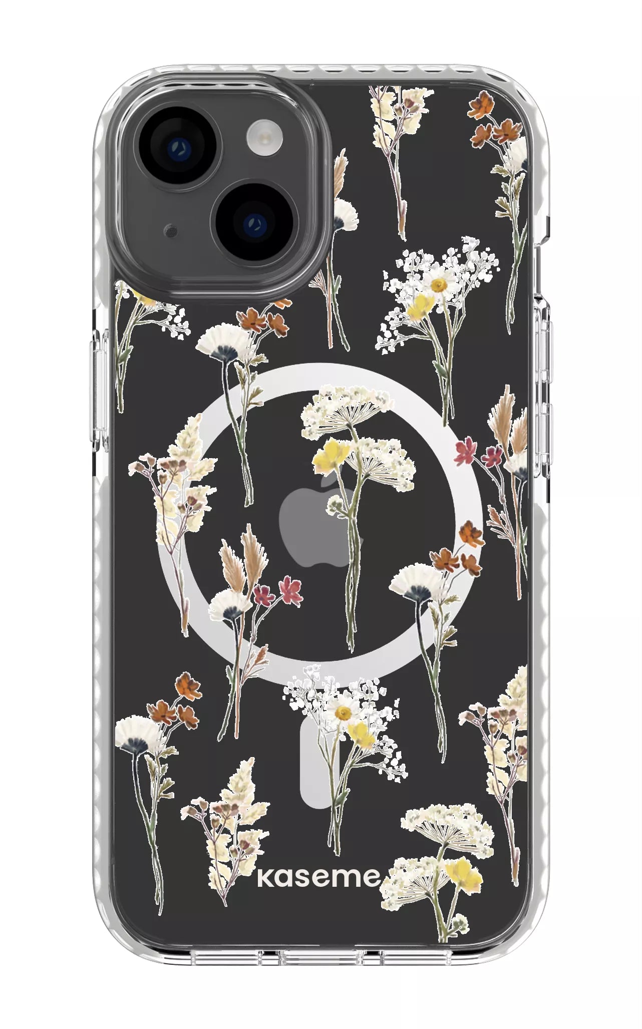 iPhone 14 Clear Case Magsafe - White Wilderness Clear Case -