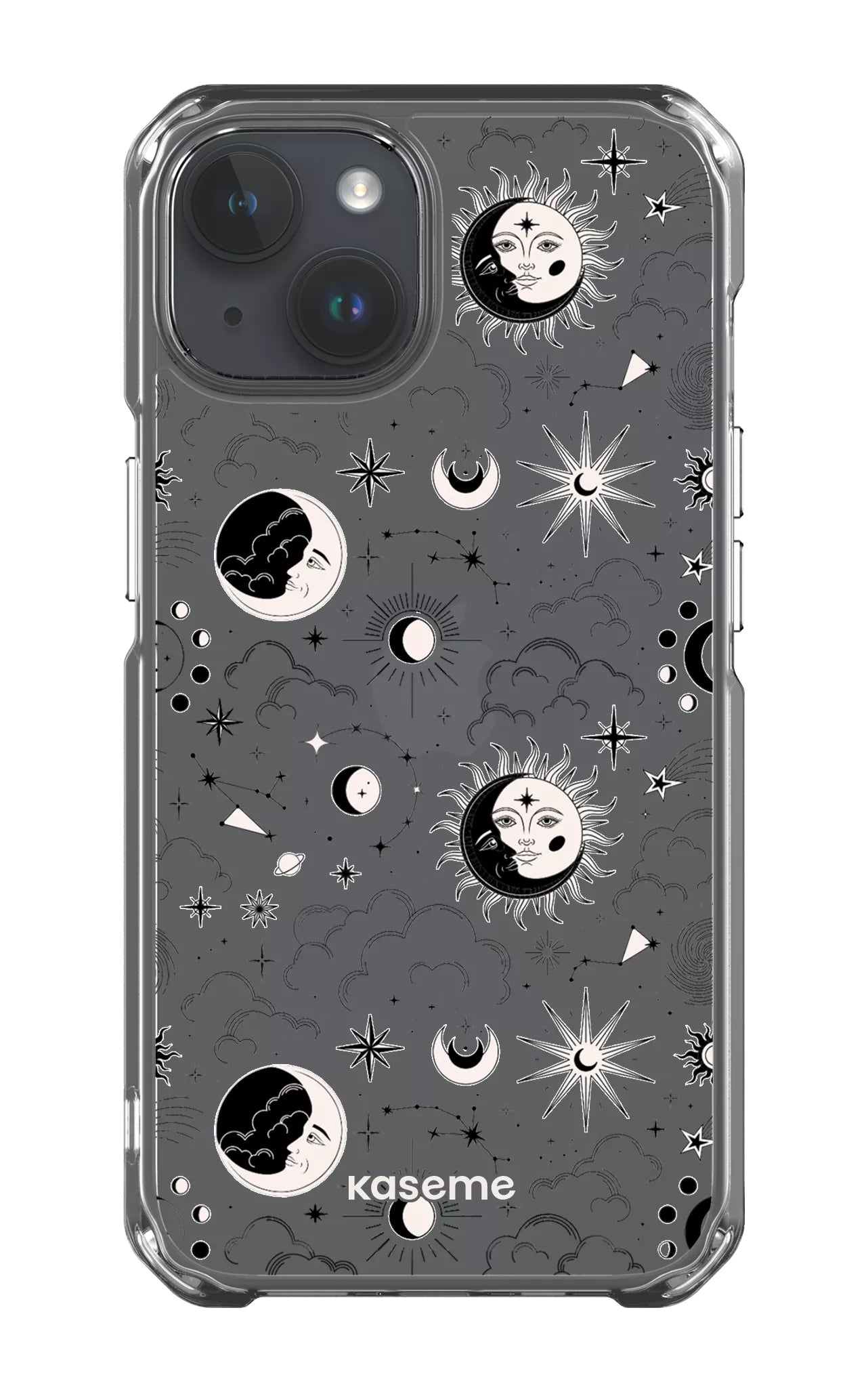 iPhone 14 Clear Case Milky Way Black Clear Case -