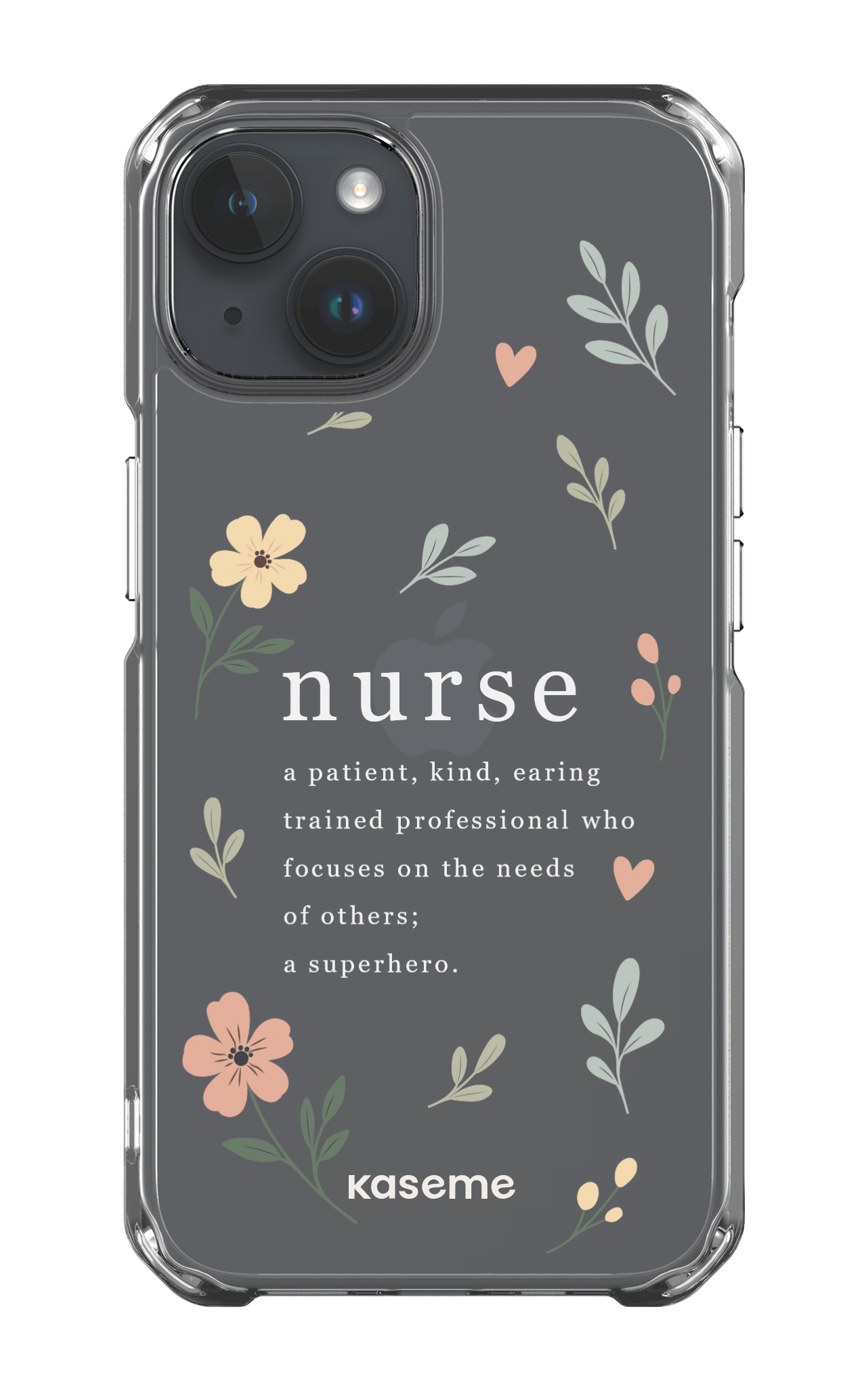 iPhone 14 Clear Case With Heart Clear Case -