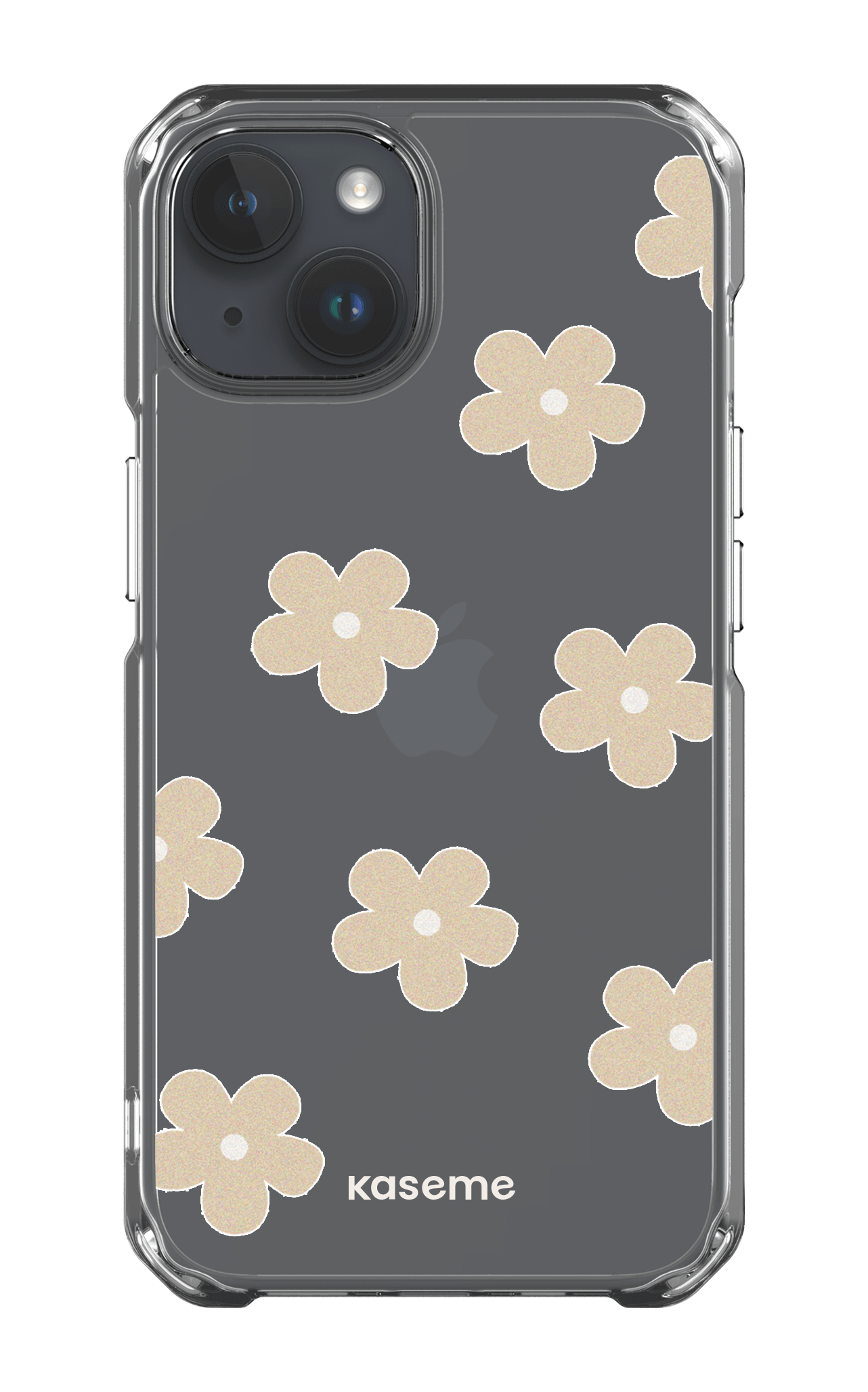 iPhone 14 Clear Case Woodstock Beige Clear Case -