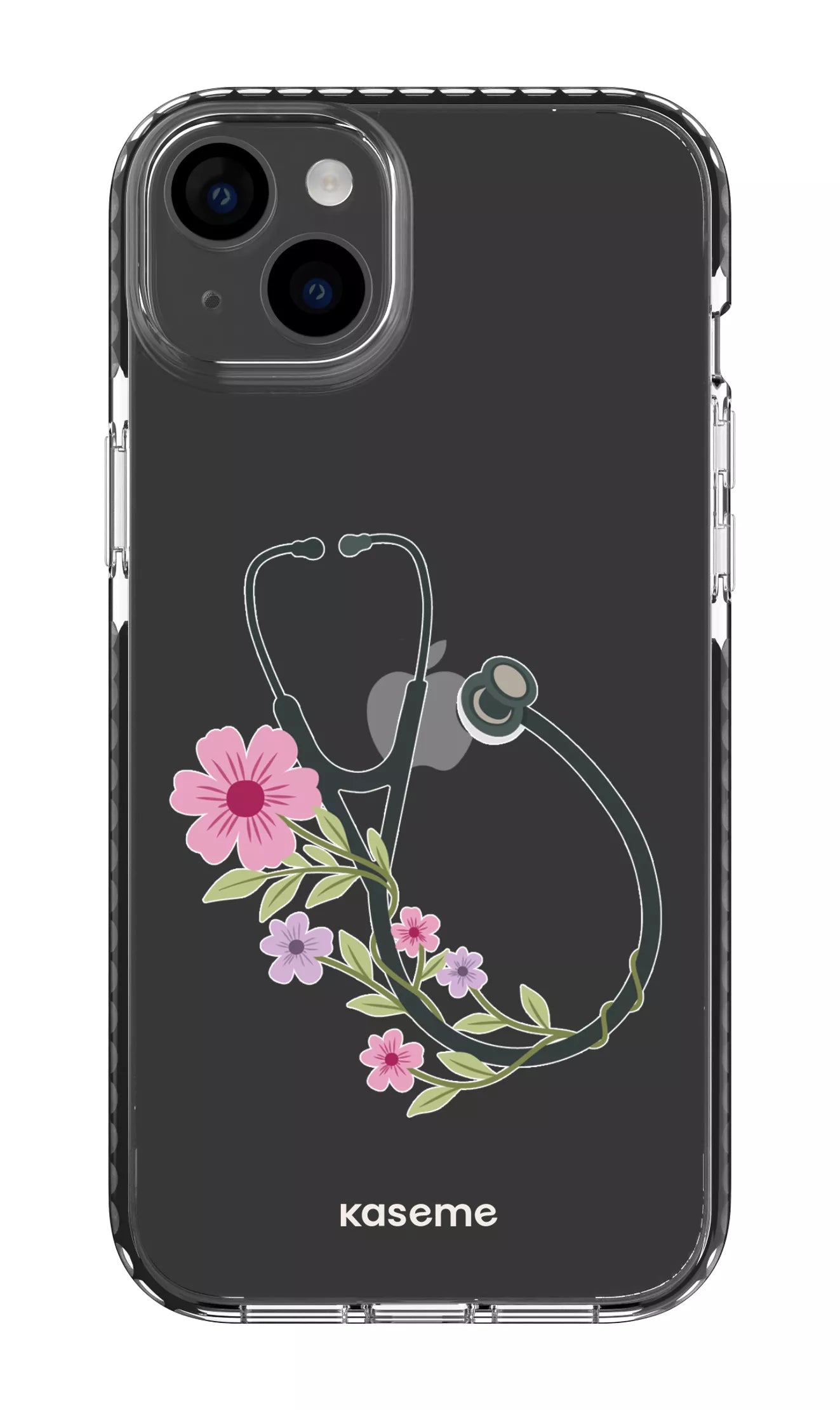 iPhone 14 Plus Clear Case Black Blossom Beat Clear Case -